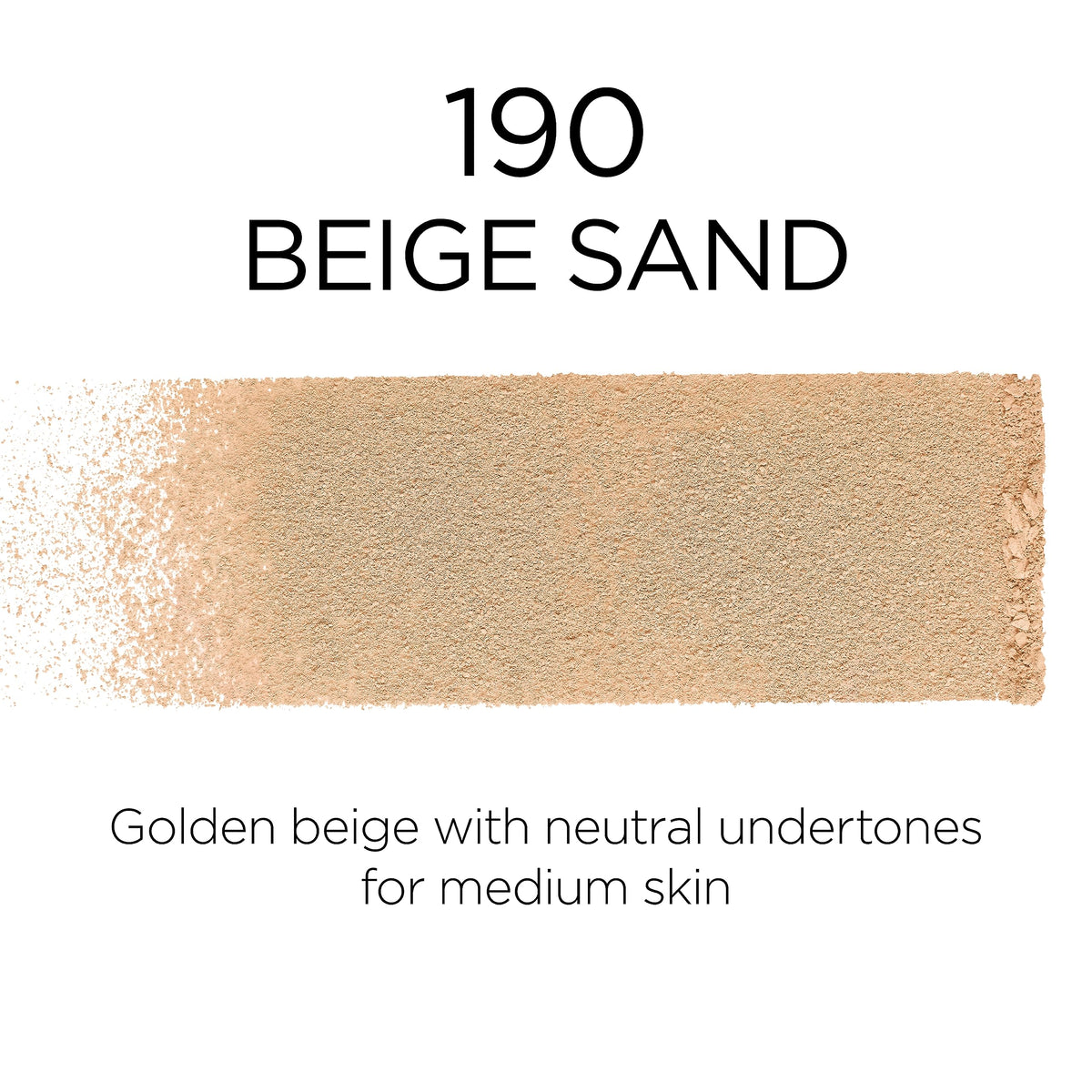 L'Oreal Paris Makeup Infallible Fresh Wear Foundation in a Powder, Up to 24H Wear, Waterproof, Beige Sand, 0.31 oz. (Packaging May Vary)