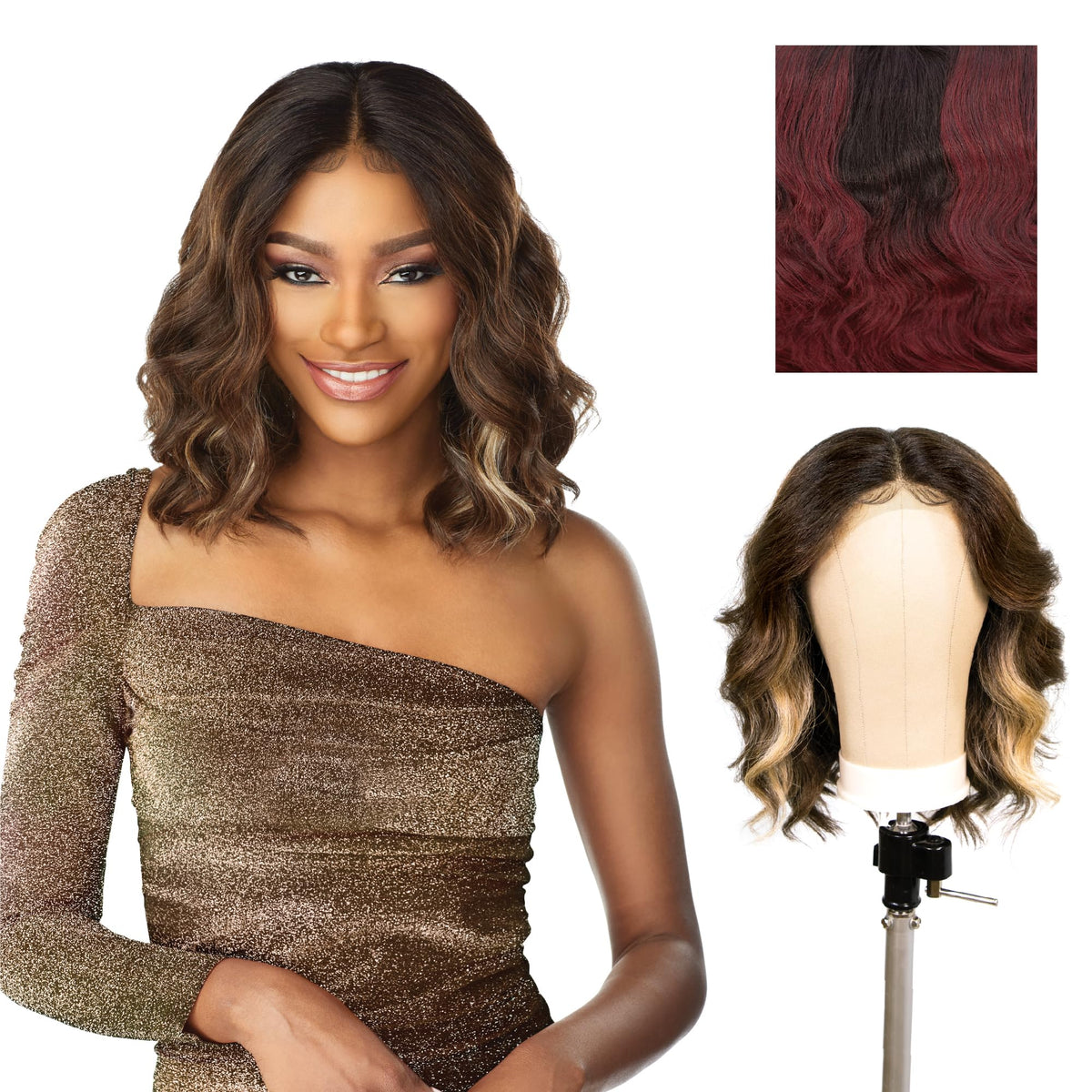 Sensationnel Butta LaceWig-Unit 8, MP/WINE