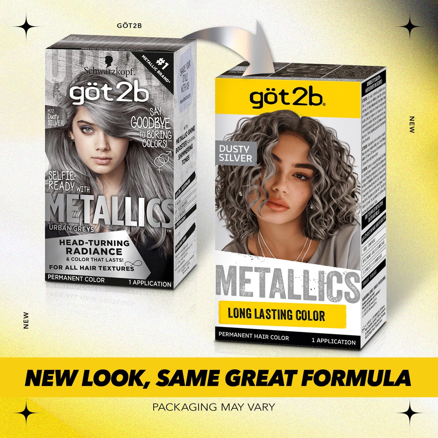 Got2b Metallics Permanent Hair Color, M72 Dusty Silver Beauty & Personal Care Got2B