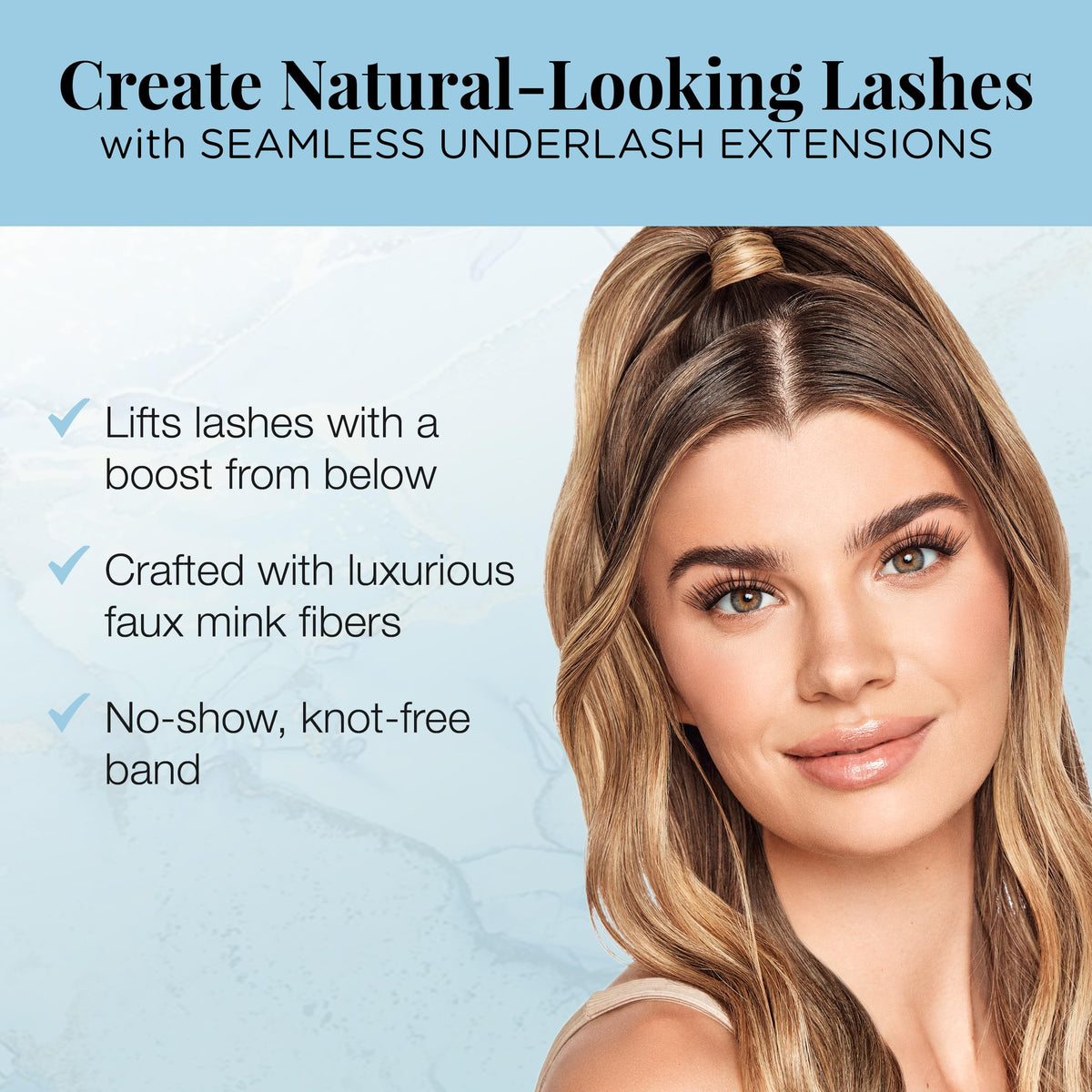 Ardell Seamless Underlash Lash Extensions Kit - Diy Lash Clusters, Eyelash Extension Kit, Fauxmink M Curl, Up To 5 Applications - 32 Count, 1-Pack