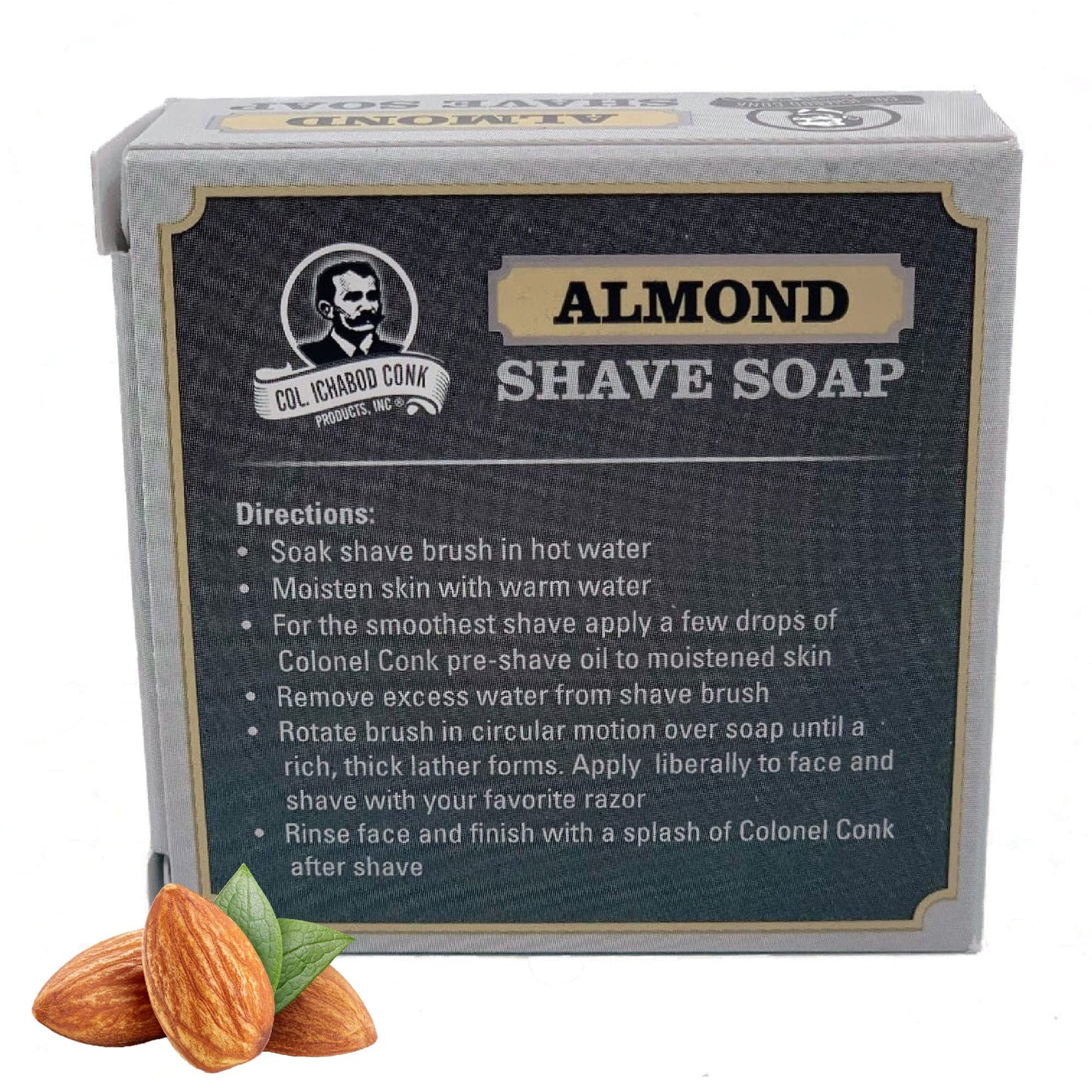 COL CONK ALMOND SHAVE SOAP Beauty and Personal Care Colonel Conk