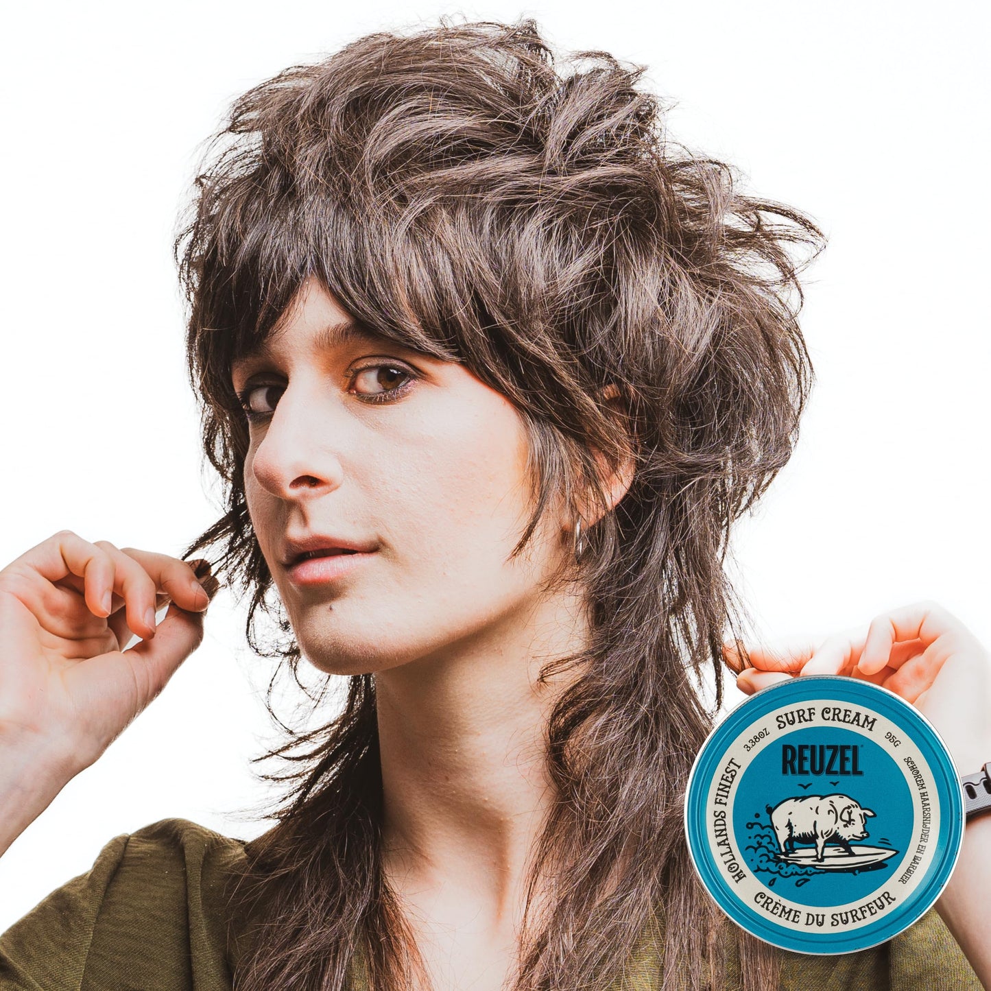 REUZEL Surf Texture and Definition Cream, Light All Day Hold, Water Soluble Styling, Matte Finish & Flake Free, For All Hairstyles, 3.38 oz Beauty & Personal Care REUZEL