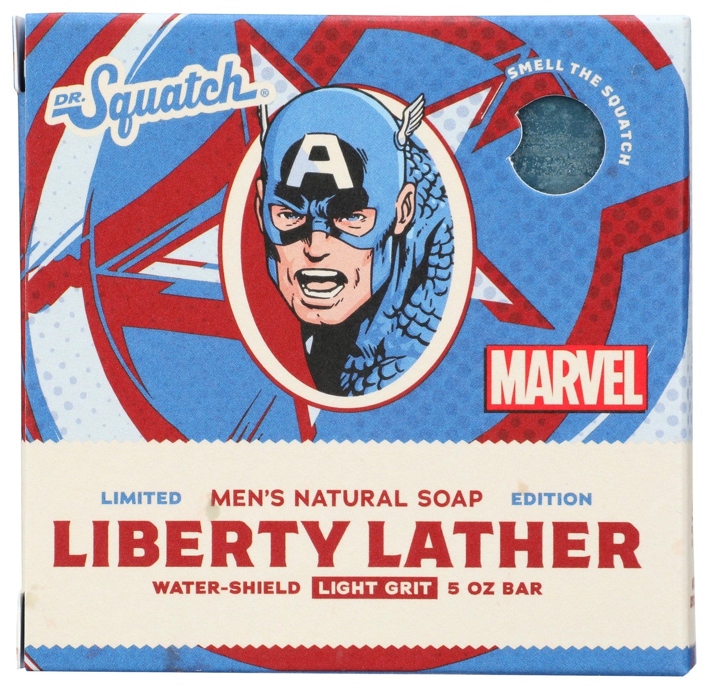 Dr. Squatch Natural Bar Soap Liberty Lather (Captain America) 5 oz. Beauty & Personal Care Dr. Squatch