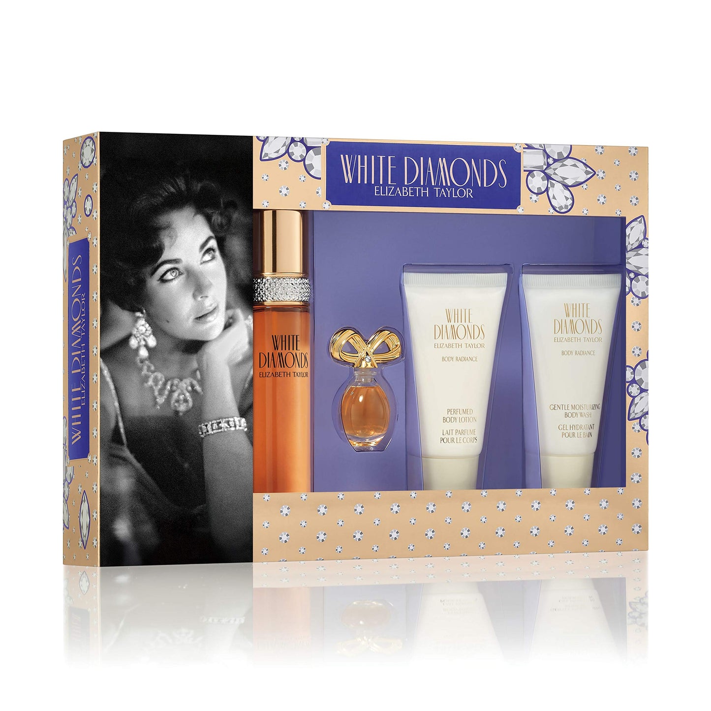WHITE DIAMONDS by Elizabeth Taylor 4 Piece Gift Set with 1.7 EDT SPRAY for Women Beauty & Personal Care Elizabeth Taylor