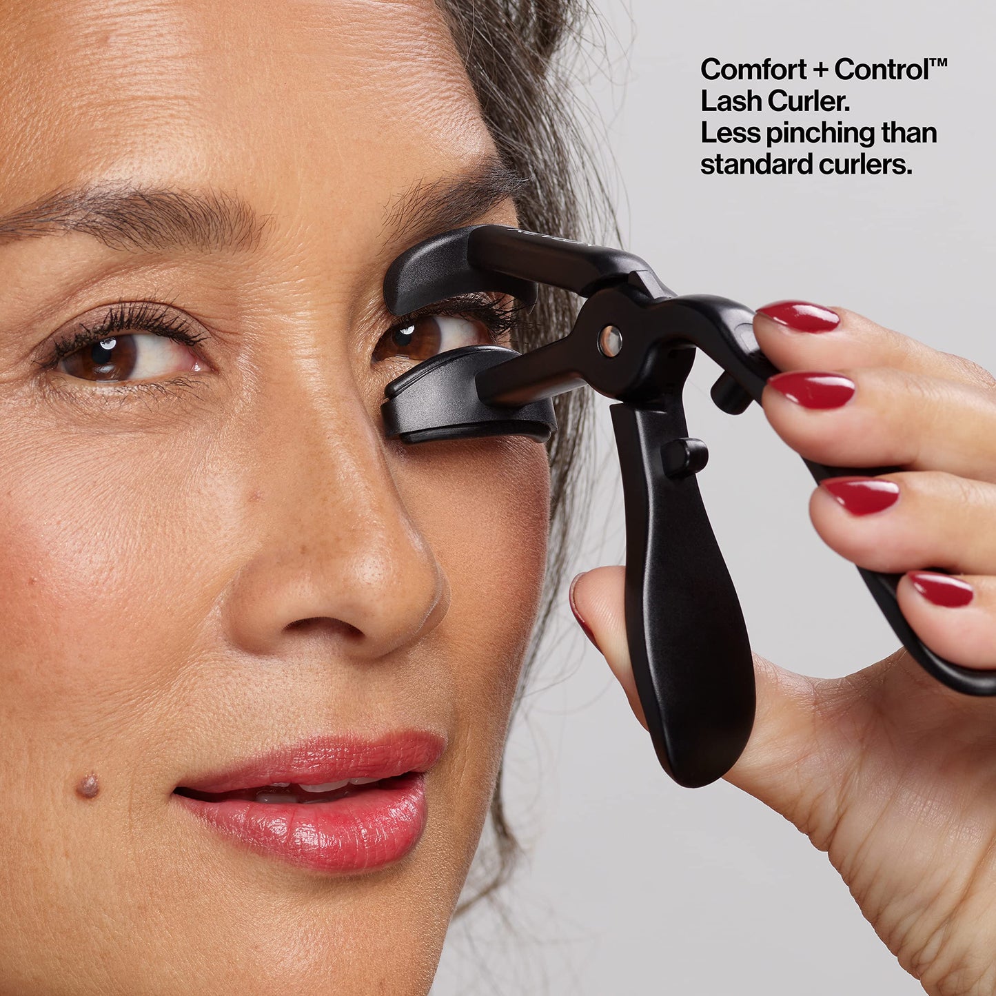 Revlon Comfort and Control Eyelash Curler, Easy to Use with Storage for Refill Pads Beauty & Personal Care REVLON