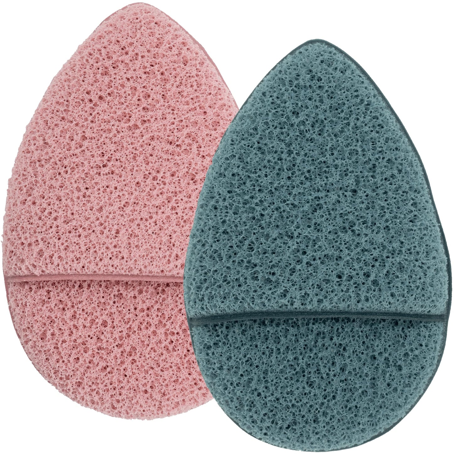 S&T INC. Face Scrubber Exfoliator, Facial Sponges for Face Wash, Reusable Makeup Remover Exfoliating Pads, Blue and Pink, 2.6 in. x 3.9 in., 2 Pack Beauty & Personal Care S&T INC.