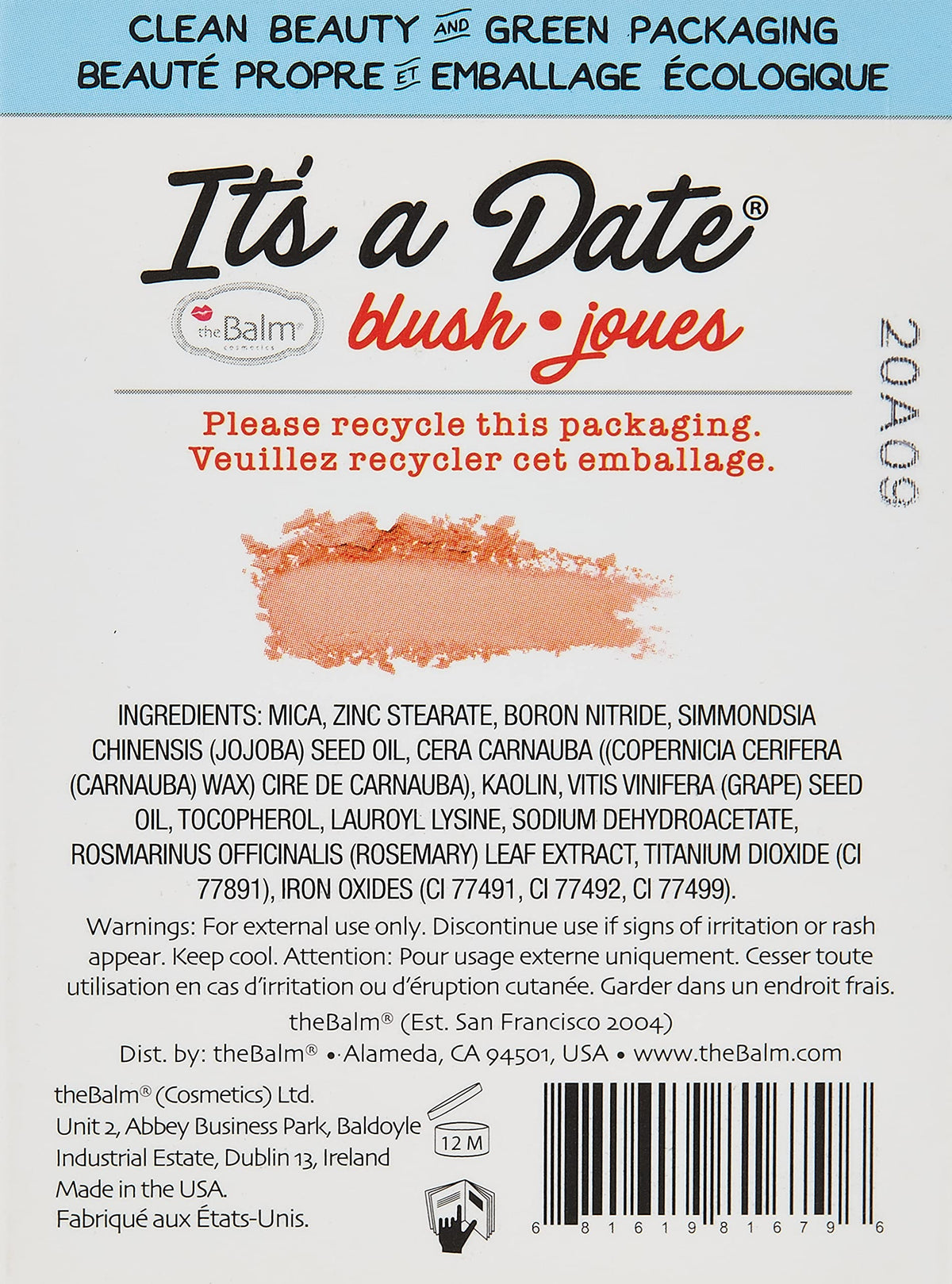 theBalm Powder Blush, It's A Date, 0.23 oz