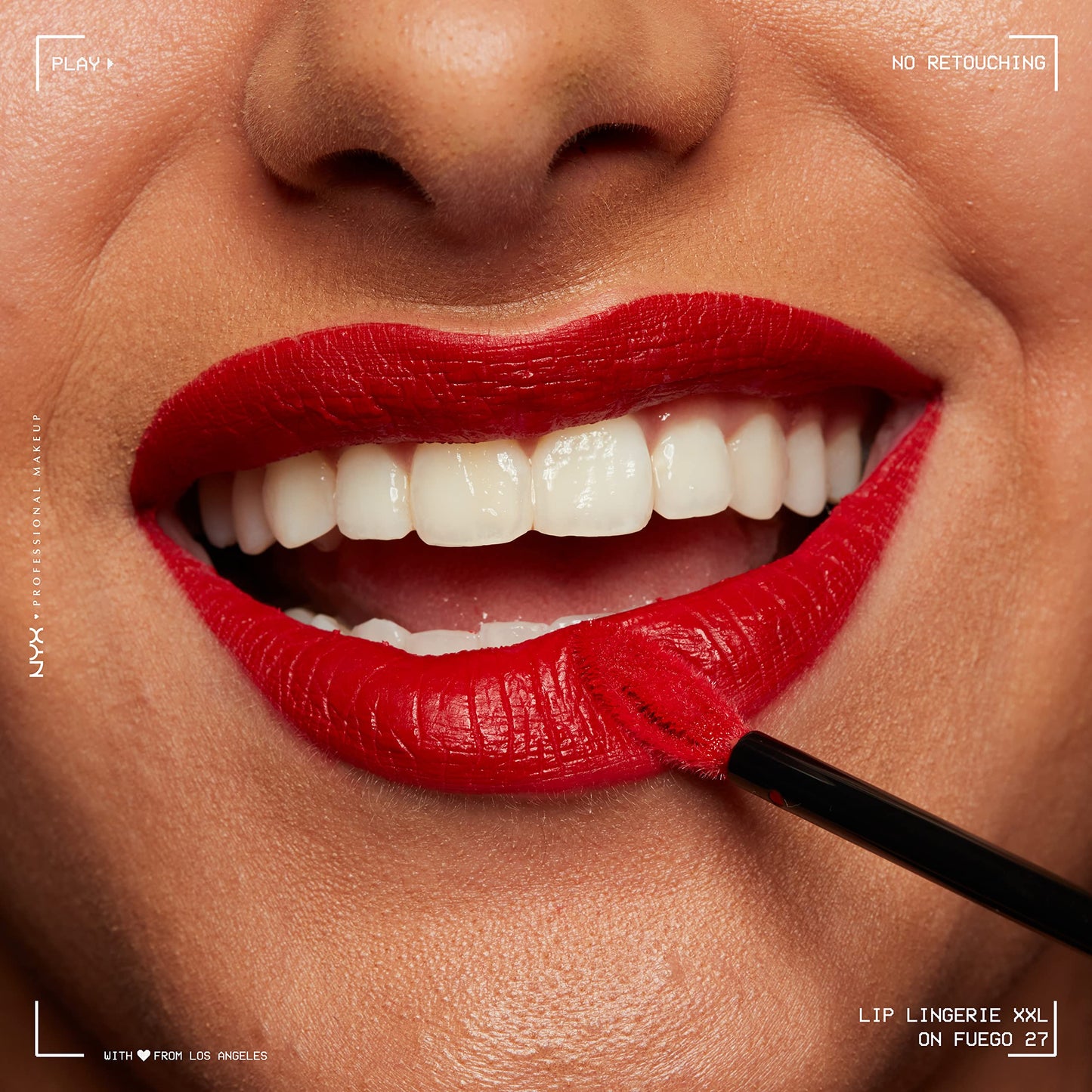 NYX PROFESSIONAL MAKEUP Lip Lingerie XXL Matte Liquid Lipstick - On Fuego (Fire Red) Beauty & Personal Care NYX PROFESSIONAL MAKEUP