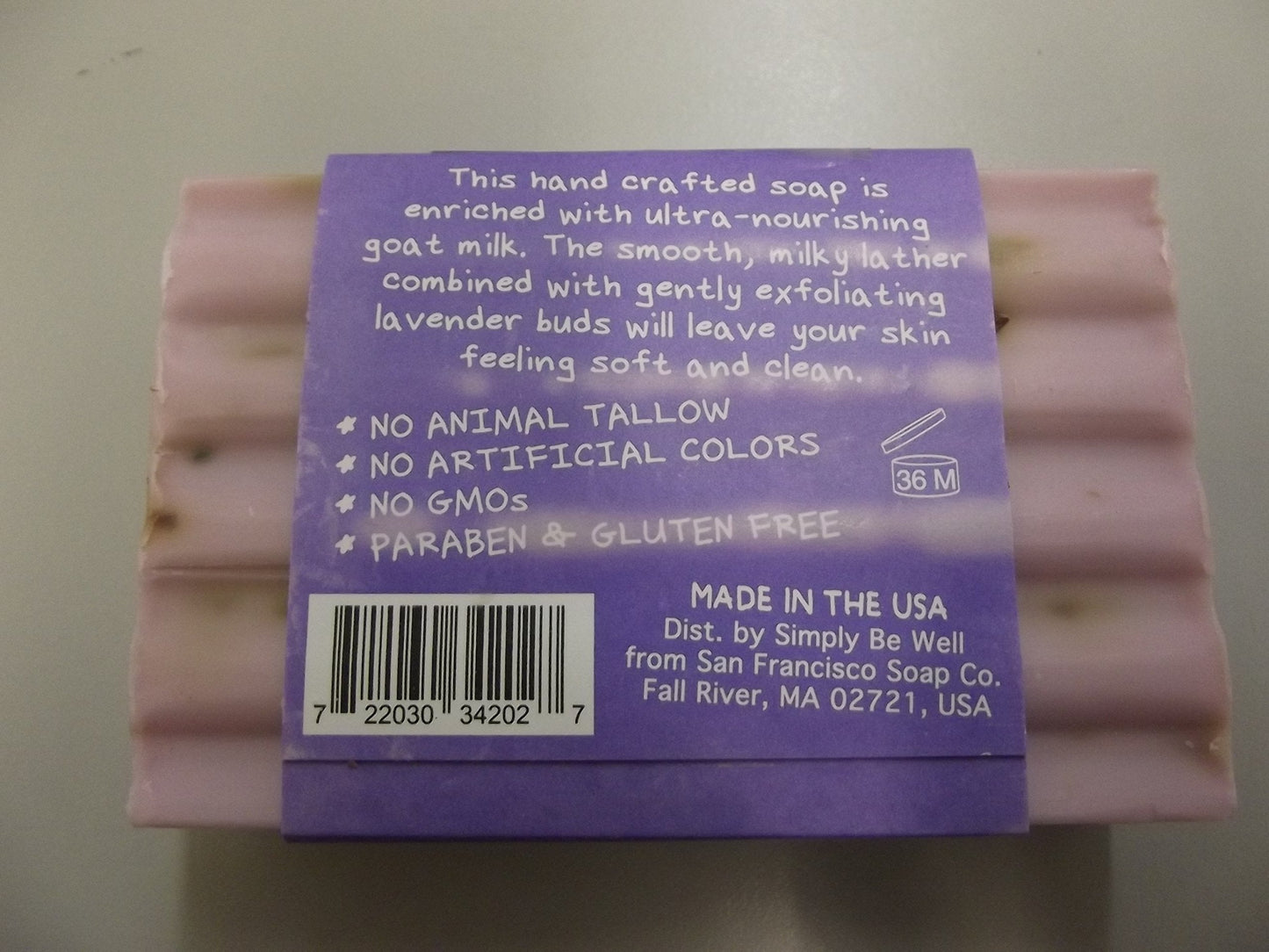 Lavendar Scent Goat Milk Soap Beauty & Personal Care Simply Be Well