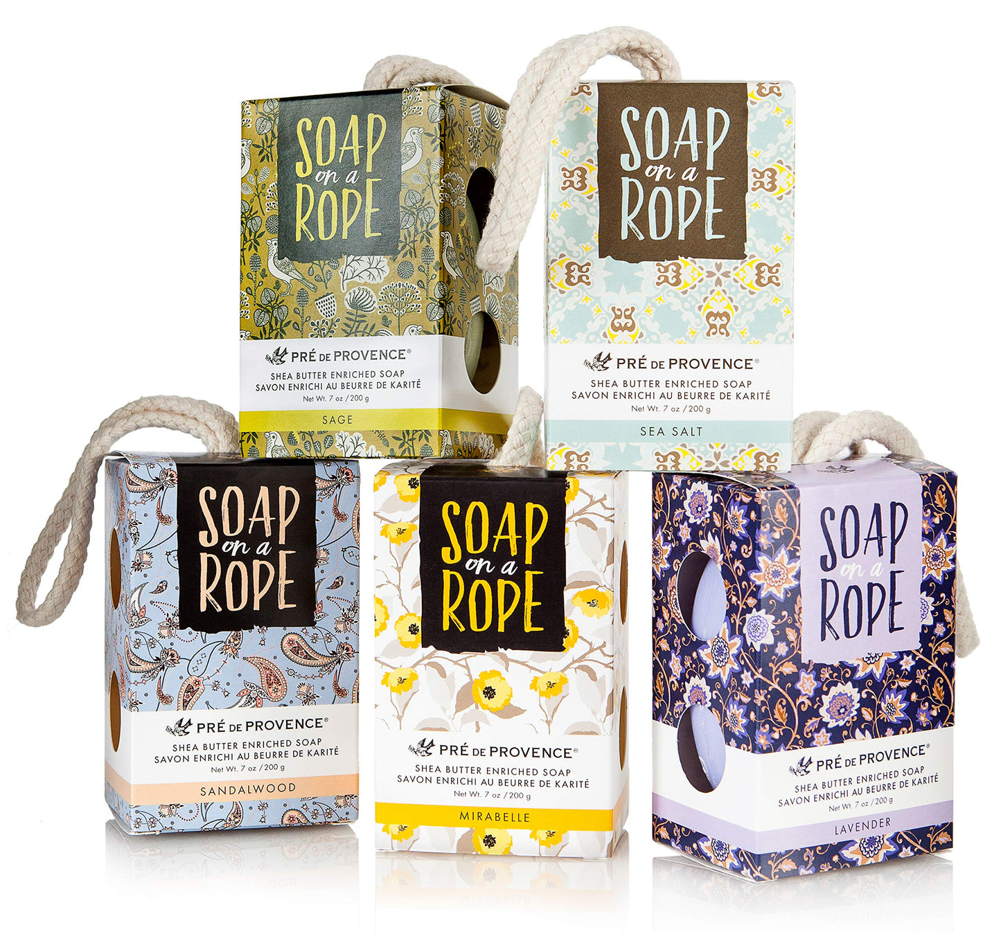 Pre de Provence Soap On a Rope, Sage, 200 Gram Beauty & Personal Care Pre de Provence