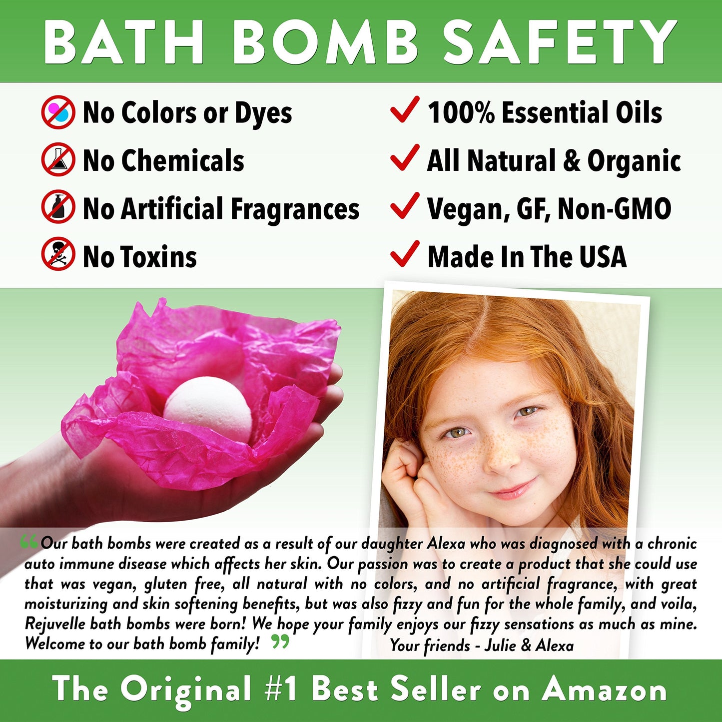 Rejuvelle Bath Bomb Gift Set -6 All Natural Soothing Sinus, Allergy, And Congestion Relief Fizzies. Eucalyptus, Peppermint Essential Oils to Help You Beauty and Personal Care Rejuvelle