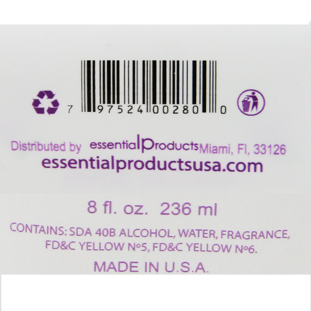ELP ESSENTIAL Corlys Baby cologne 8oz. Violets Cologne A Cuban Delight Beauty & Personal Care ELP ESSENTIAL