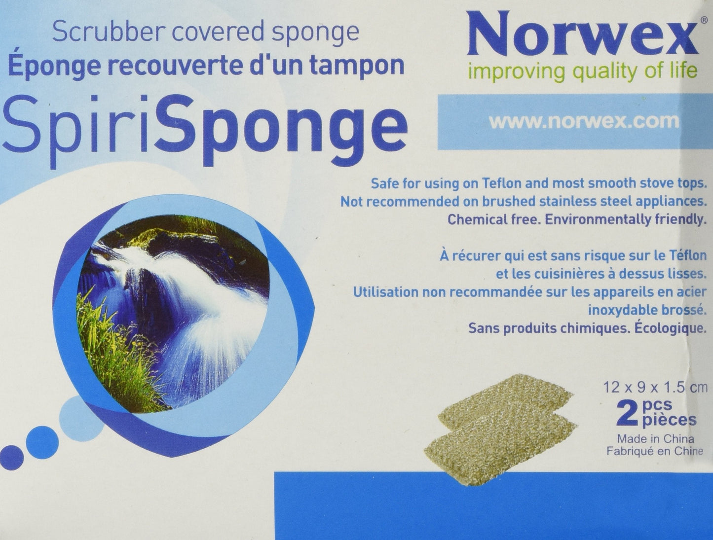 Norwex Spirisponge Scrubber Sponge (2 per pack) Beauty and Personal Care Norwex
