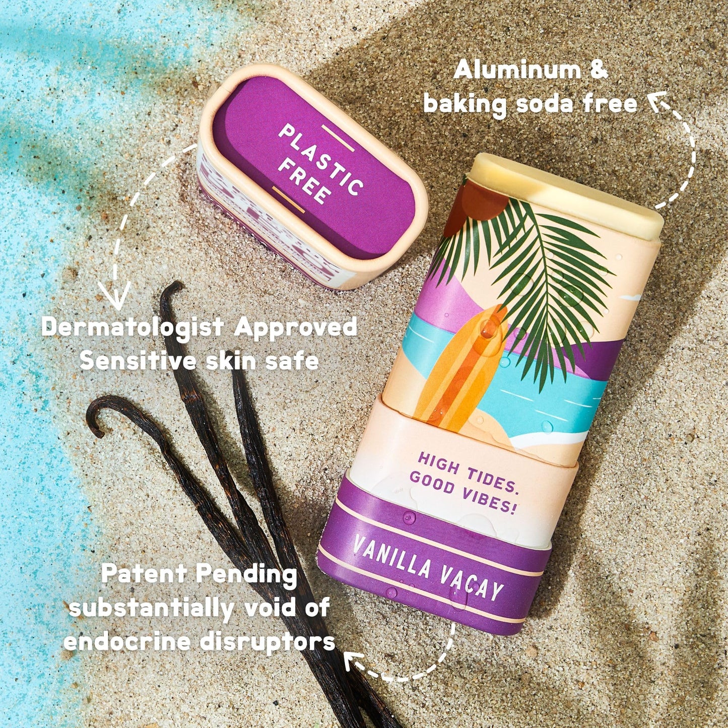 BRIXY Magnesium Deodorant, Ceramide & Niacinamide, Aluminum Free, Baking Soda Free, Plastic Free Packaging, Vegan and Certified Cruelty Free, Patent Beauty and Personal Care BRIXY