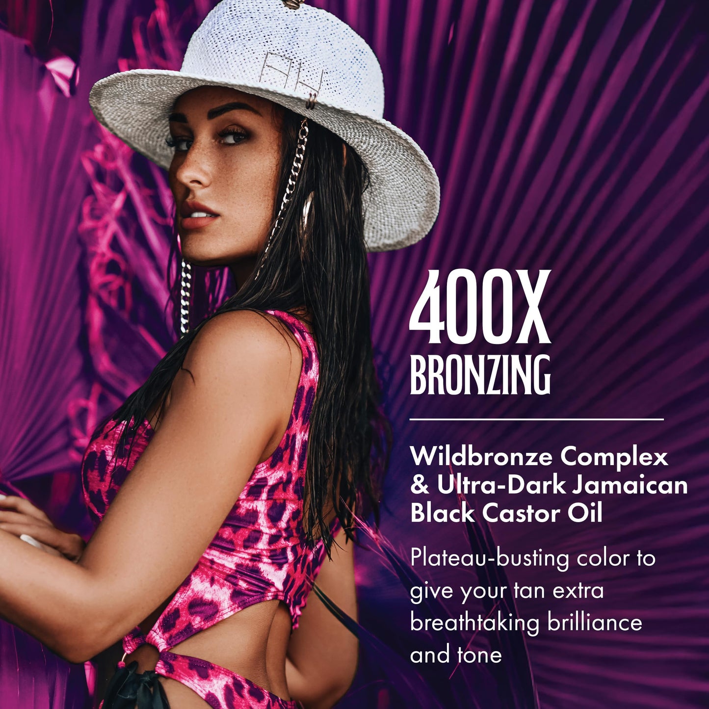 Brown Sugar Double Dark Sexy Side Tanning Lotion, 400X Wildbronzer with Jamaican Black Castor Oil, Double Carrot Oil, Hyaluronic Acid & Peptides, 7.5 Beauty & Personal Care Brown Sugar