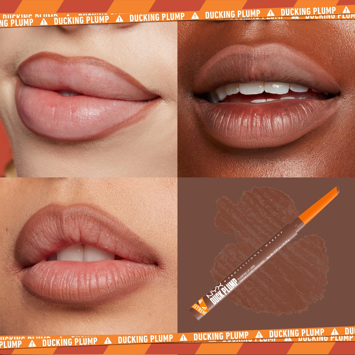 NYX PROFESSIONAL MAKEUP Duck Plump Plumping Lip Liner, Matte Pencil With Up To 10HR Wear, Beige Boost (Beige Brown Lip Liner) Beauty & Personal Care NYX PROFESSIONAL MAKEUP