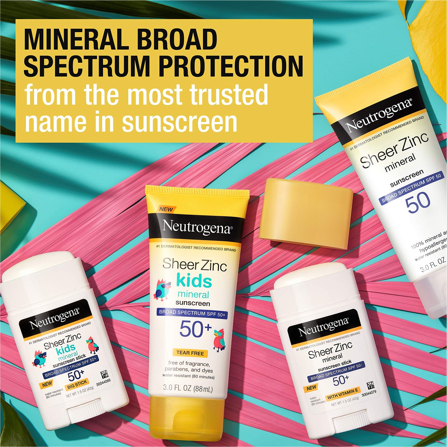 Sheer Zinc Dry-Touch Sunscreen Broad Spectrum SPF 50 Beauty & Personal Care Neutrogena