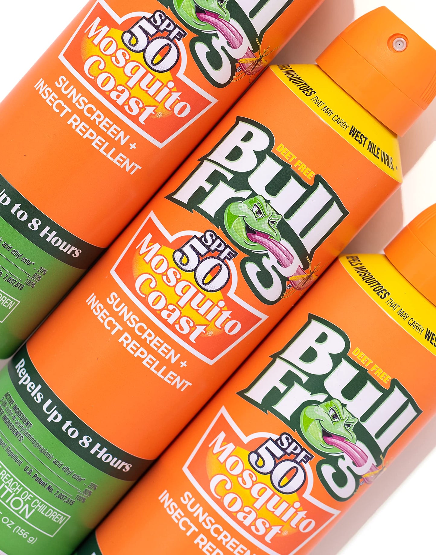 Bullfrog Mosquito Coast Sunscreen SPF50 + Insect Repellant 5.5oz Continuous Spray, 2pk Beauty and Personal Care Bullfrog