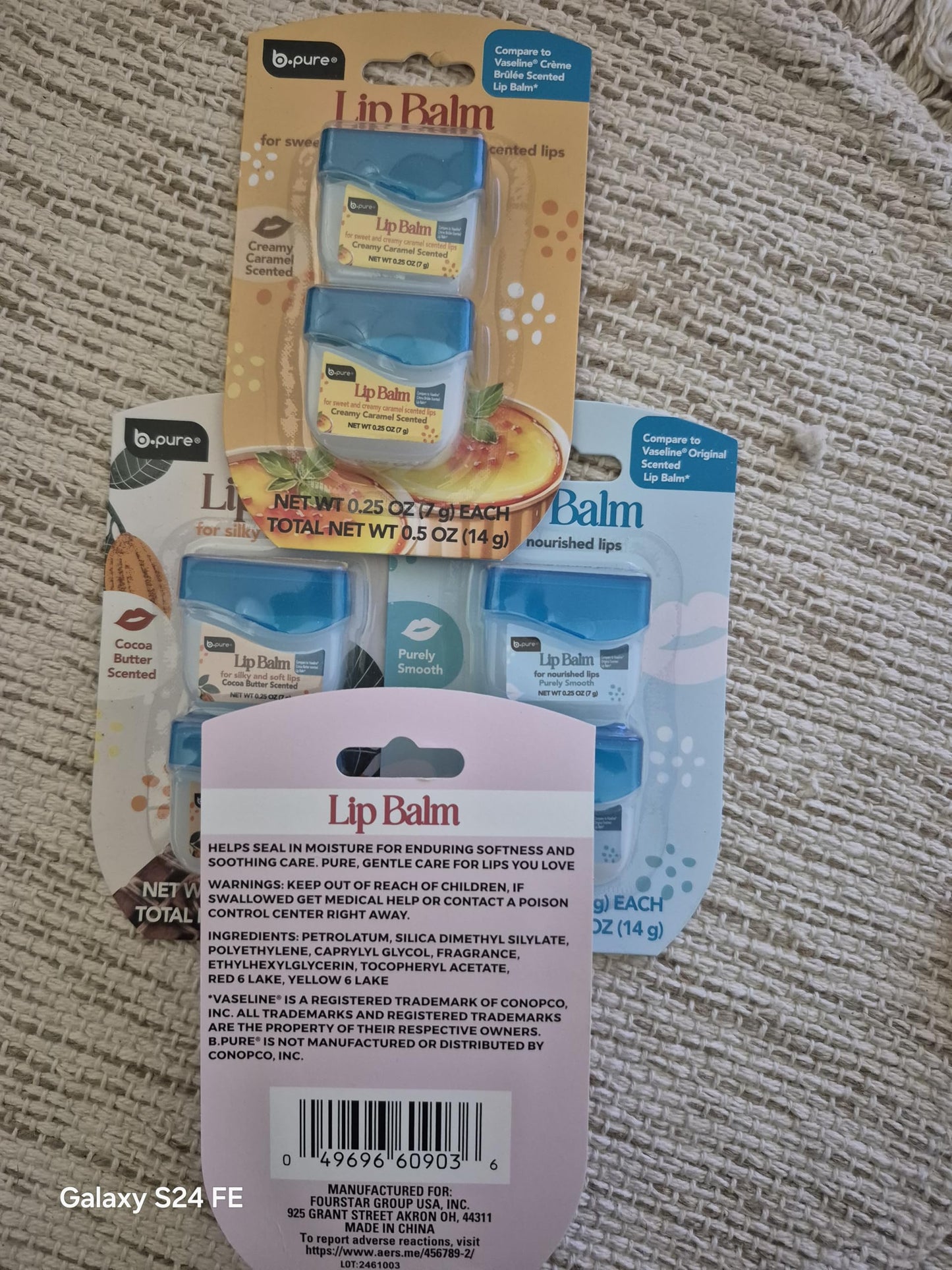 B.Pure Lip Balm Beauty and Personal Care b.pure