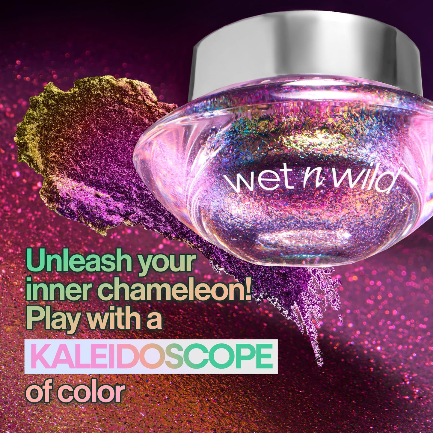 wet n wild Chameleon Chrome Eyeshadow Foil, Multi-Chromatic Light-Reflecting Pigments, Self-Adhering & High-Impact Color, Long-Lasting & Blendable Beauty & Personal Care wet n wild