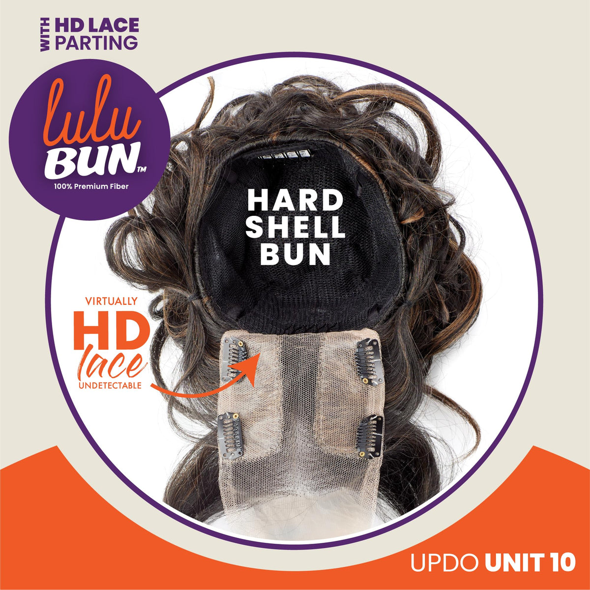Sensationnel Lulu Bun Updo Hairextensions-Unit 10,2 DARKBROWN