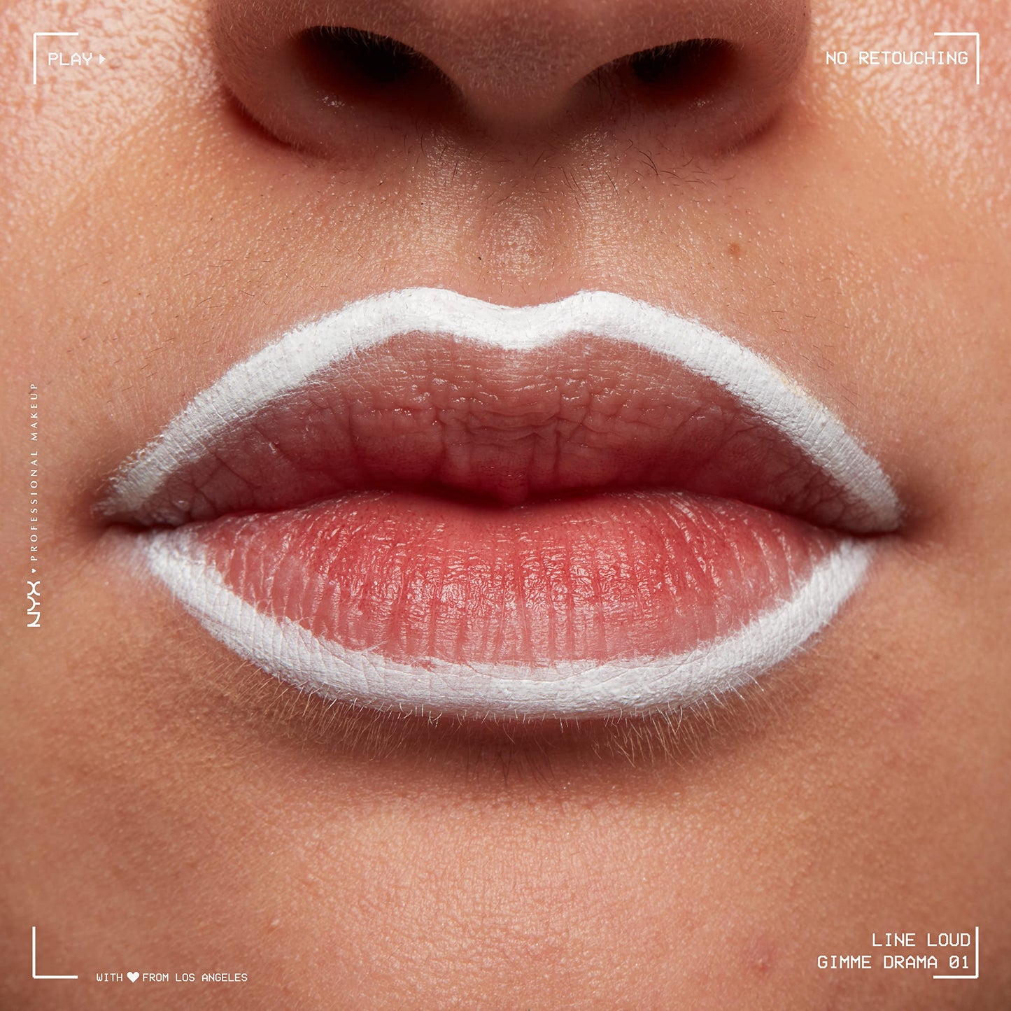 NYX PROFESSIONAL MAKEUP Line Loud Lip Liner, Longwear and Pigmented Lip Pencil with Jojoba Oil & Vitamin E - Gimme Drama (White) Beauty & Personal Care NYX PROFESSIONAL MAKEUP