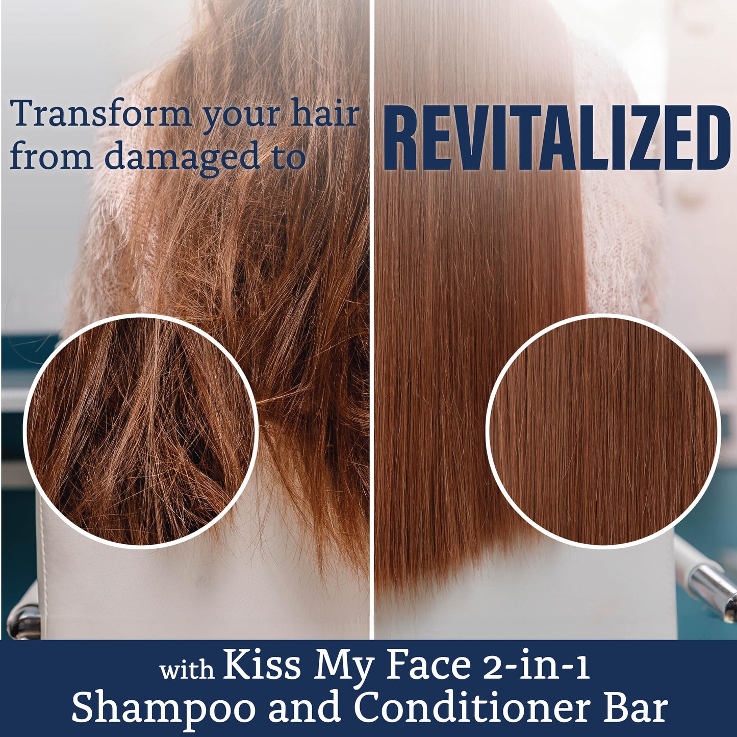 Kiss My Face Nourish 2-in-1 Shampoo and Conditioner Bar, With Oat and Shea Butter, Nourishes and Smooths, For Dry, Dull and Frizzy Hair, Cruelty Free Beauty & Personal Care Kiss My Face