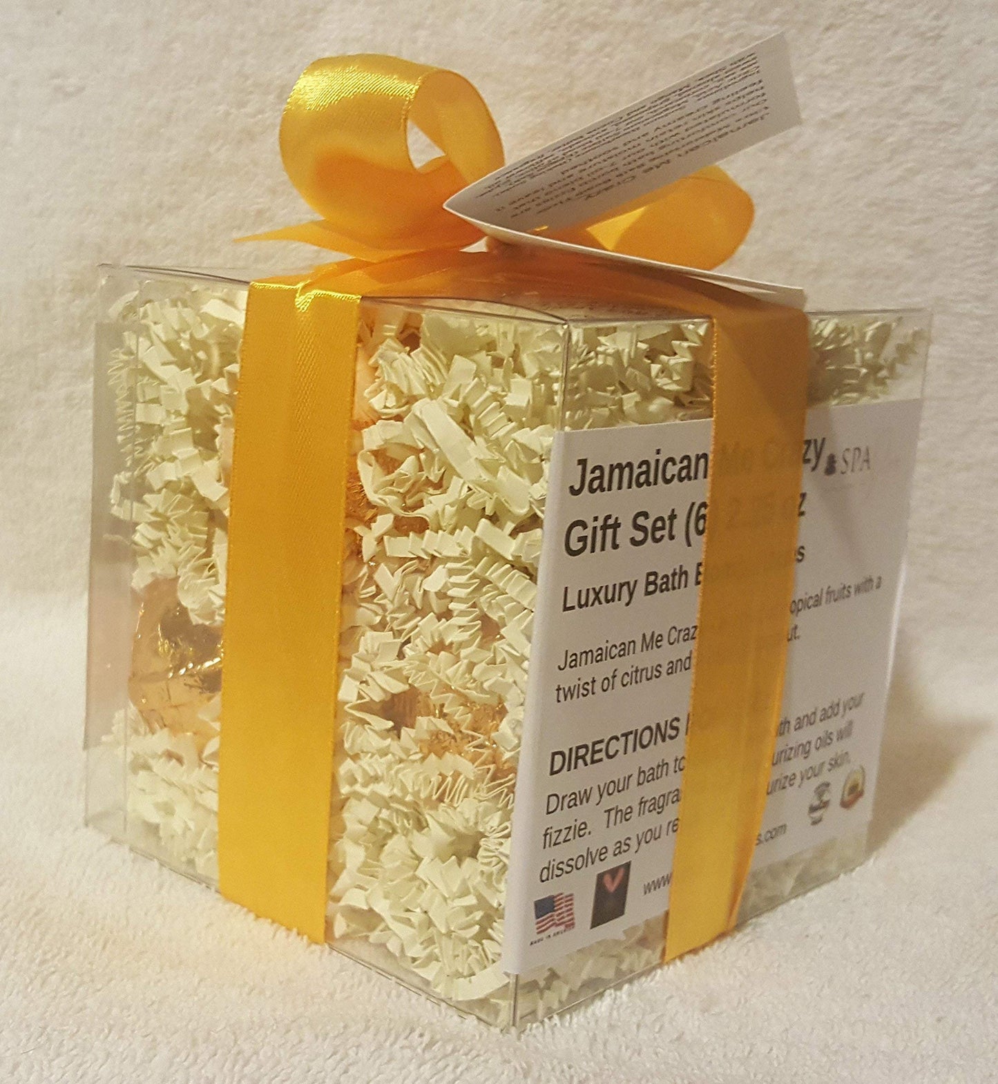 Spa Pure Jamaican Bath Bombs: JAMAICA ME CRAZY GIFT SET with 6 Bath Bomb Fizzies with Shea, Mango & Cocoa Butter, Ultra Moisturizing (14 Oz) Great… Beauty & Personal Care Spa Pure