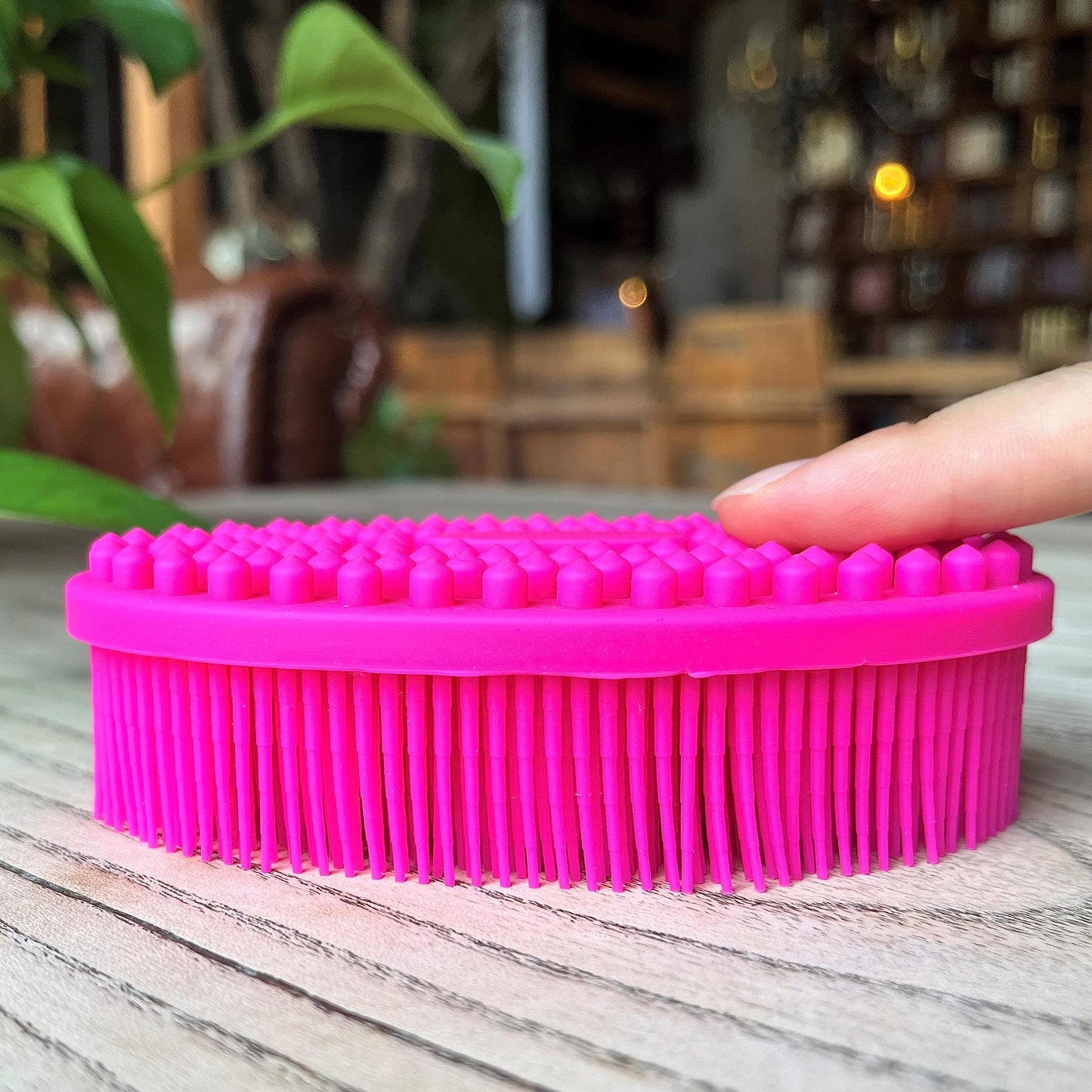 Premium Sensory Brush for Kids or Autism,Soft Silicone Body Scrubber,2 in 1 Sensory Room Occupational Therapy Sensory Brushes,Silicone Loofah,Pets Beauty and Personal Care penepico