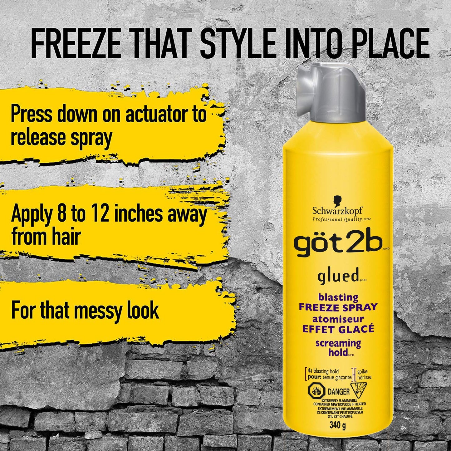 got2b Glued Blasting Freeze Spray, 340g Beauty & Personal Care Got2B