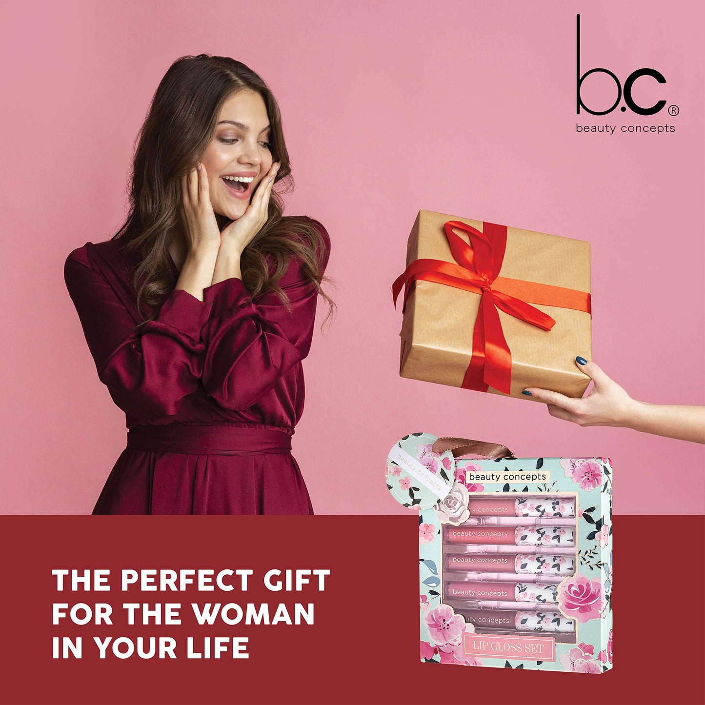 Beauty Concepts Lip Gloss Collection - Shimmering, Glossy Lip Makeup Set for a Radiant Finish, Floral Collection Beauty & Personal Care B.C BEAUTY CONCEPTS