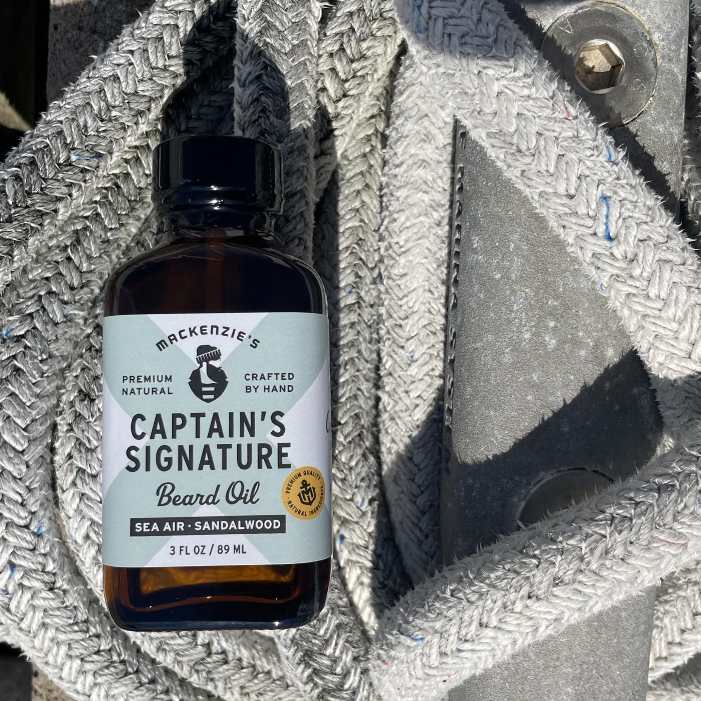 MACKENZIE'S Captain's Signature Beard Oil - Father's Day - Gifts for Fishermen - Gifts for Men - Natural - Nourishing - Moisturizing - Sea Air Beauty and Personal Care MACKENZIE'S