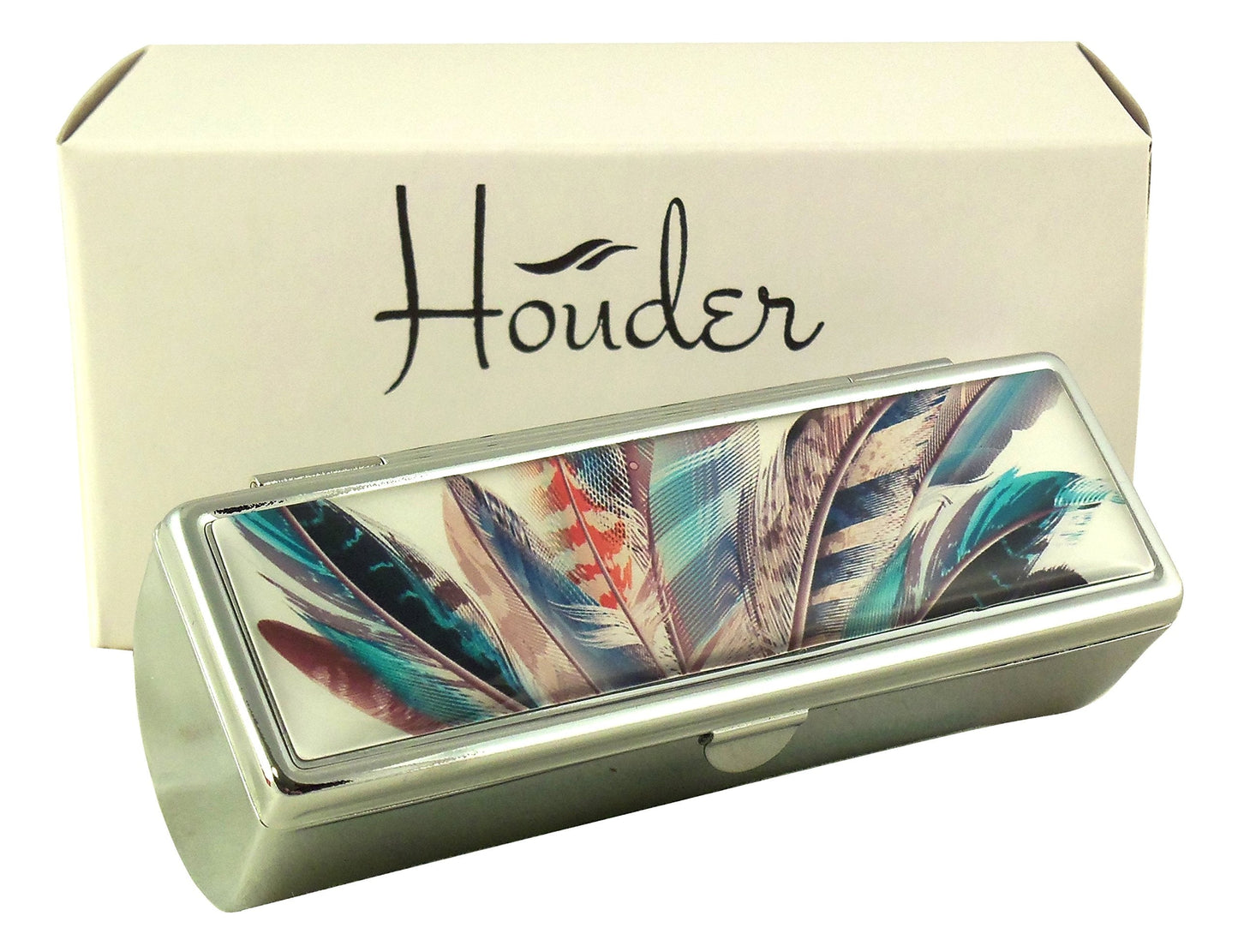 Houder Designer Lipstick Case with Mirror for Purse - Decorative Lipstick Holder with Gift Box - Velvet Lined - Protect Your Lipsticks in Style Beauty & Personal Care Houder