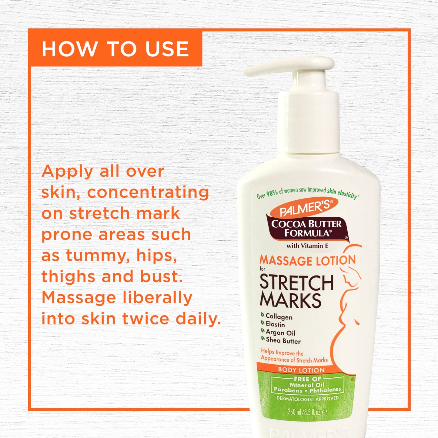 Palmer's Cocoa Butter Formula Massage Lotion For Stretch Marks, Pregnancy Skin Care, Belly Cream with Collagen, Elastin, Argan OIl and Shea Butter Beauty and Personal Care Palmer's
