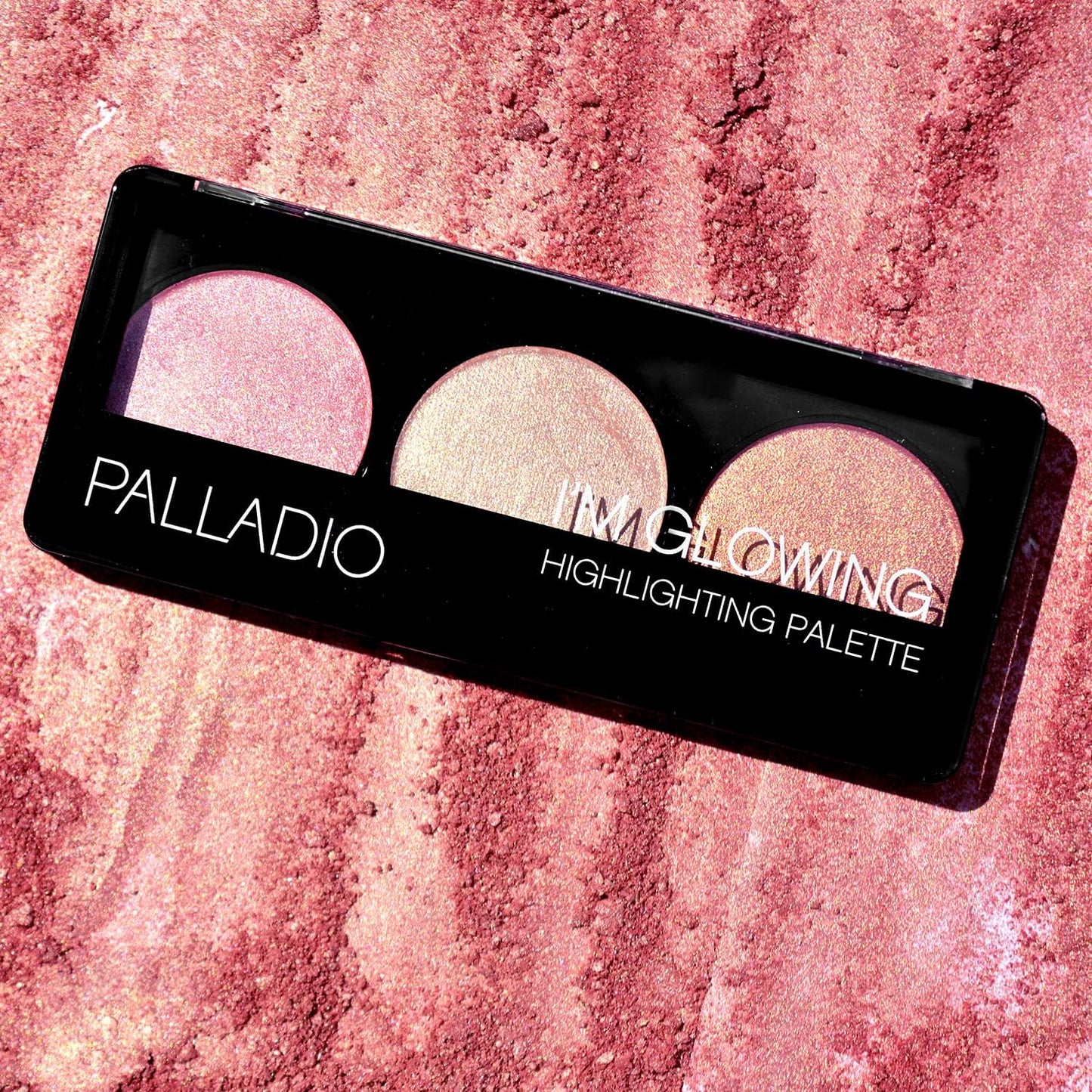 Palladio I'm Glowing Illuminating Highlighting Palette, Glow Bronzer Powder Makeup Set, High Pigmented Shimmery Colors, neutral Beauty & Personal Care Palladio