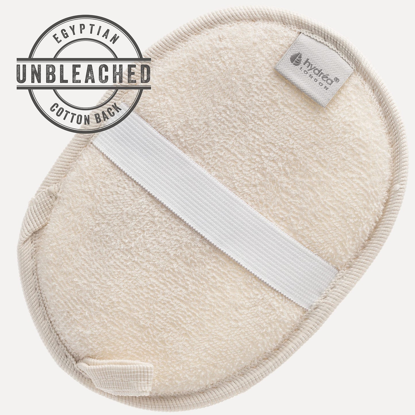 Hydréa London Organic Egyptian Loofah Luxury Exfoliating Body Pad Natural Quality Spa Bodycare for Bath Shower Beauty & Personal Care Hydrea London