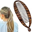 Camila Paris CP3097 French Extra Large Banana Clip Hair Comb, Classic Banana Clips Hair for Thick Hair Ponytail Holder Interlocking Styling Clips Beauty & Personal Care Camila