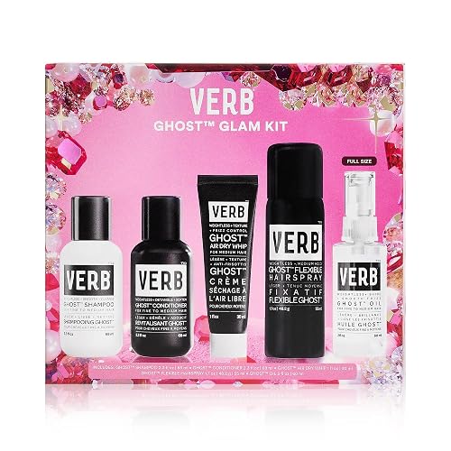 VERB GHOST™ GLAM KIT, 5-Star, 5-piece kit for weightless shine + frizz control Beauty & Personal Care VERB