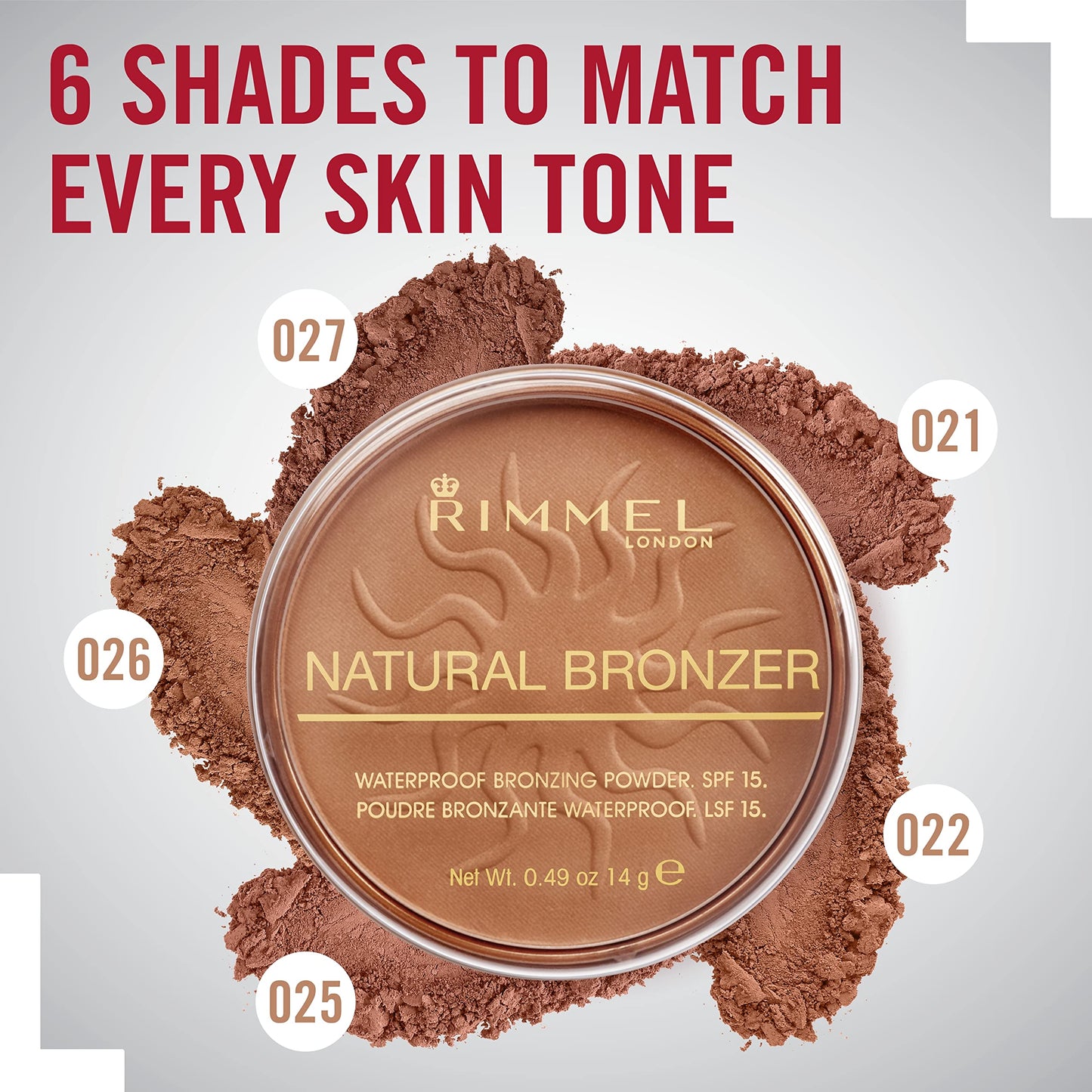 Rimmel London Natural - 022 Sun Bronze - Bronzer, Matte Finish, 0.49oz Beauty and Personal Care Rimmel