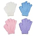 ATB 4 Pairs Exfoliating Gloves - Premium Scrub Wash Mitt for Bath or Shower - Luxury Spa Exfoliation Accessories For Men and Women Beauty & Personal Care ATB
