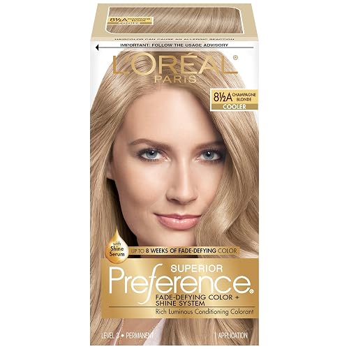 L'Oreal Paris Superior Preference Fade-Defying Color + Shine System, 8.5A Champagne Blonde(Packaging May Vary) Beauty & Personal Care L'Oreal Paris