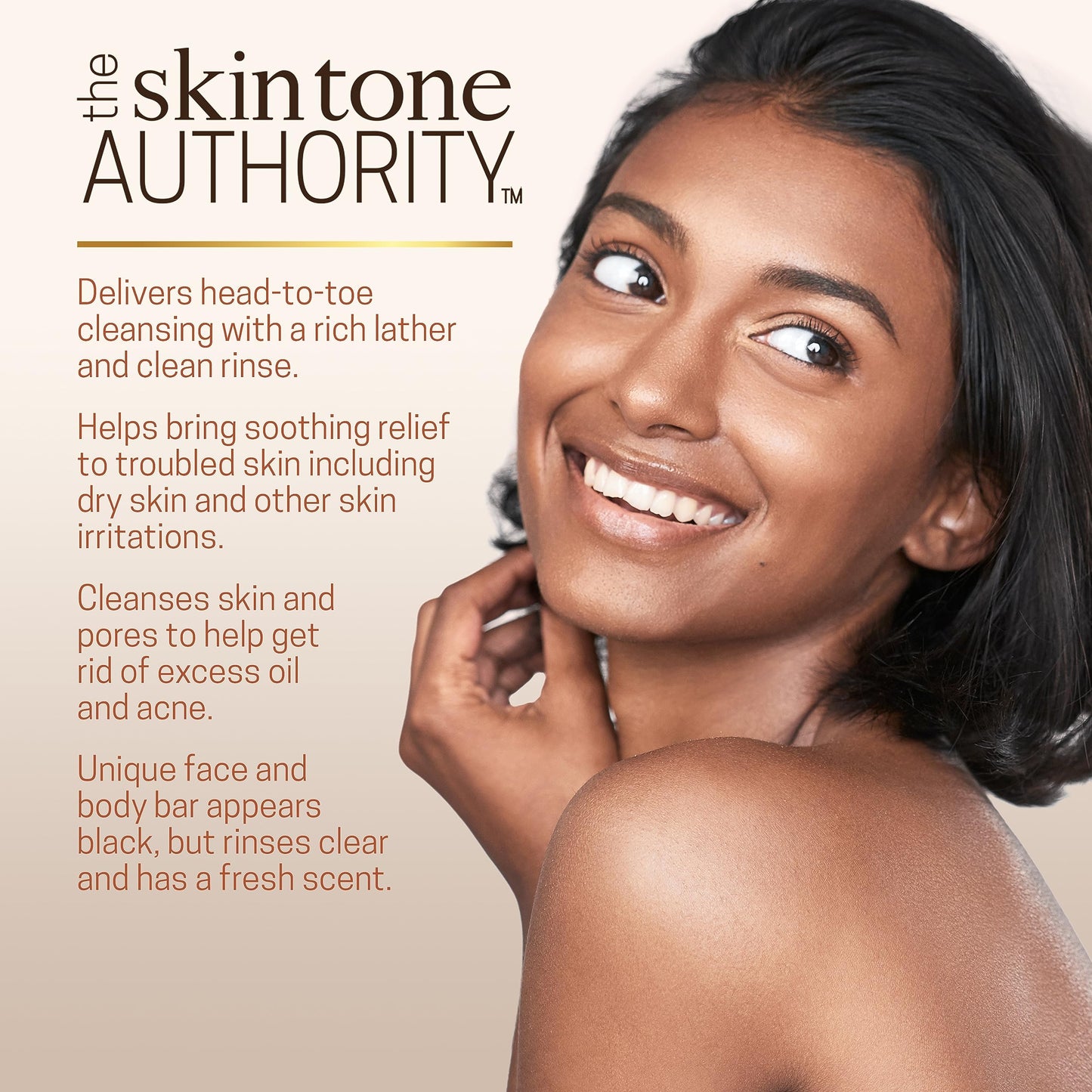 Ambi African Black Soap Face & Body Bar, Cleans and Nourishes Skin, Rinses Clear, 5.3 Ounce Beauty & Personal Care Ambi