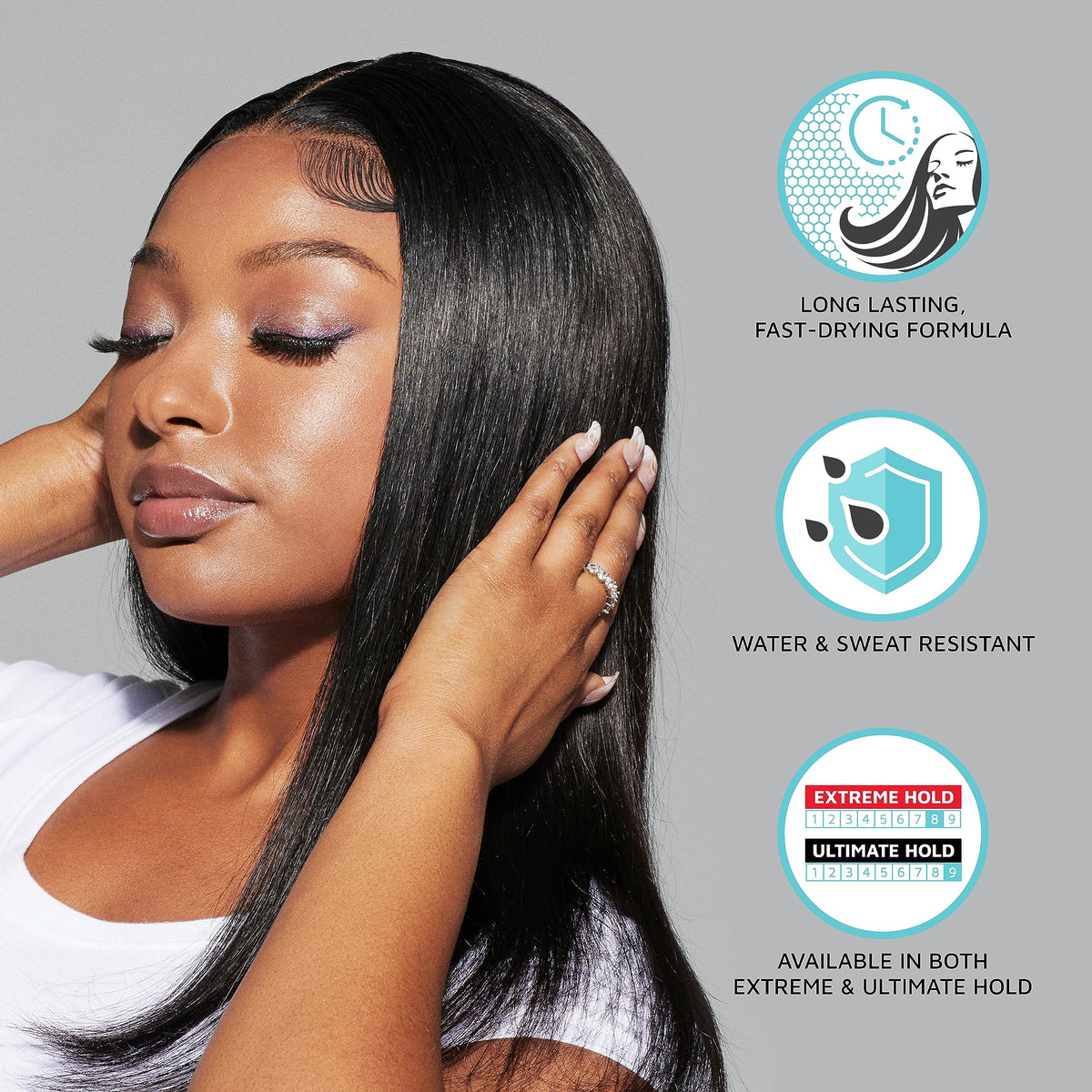 KISS Colors & Care Lace Bond Adhesive Spray – 11.1 oz Ultimate Hold, Sweat & Water-Resistant, Fast-Drying, Super Secure for Lace Frontals Beauty & Personal Care KISS COLORS & CARE