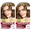 L'Oreal Paris Excellence Crème Permanent Hair Dye, Triple Care Hair Color with Hyaluronic Acid for 100% Gray Coverage, 5G Medium Golden Brown, 1 Kit Beauty & Personal Care L'Oreal Paris