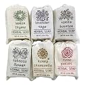 Greenwich Bay Trading Co. Herbal Bar Soap Set, 6 Scents, 6.4 Oz Each - Lemon Thyme, Lavender Sage, Vanilla Bourbon, Tobacco Flower, Honey Chamomile Beauty & Personal Care Greenwich Bay