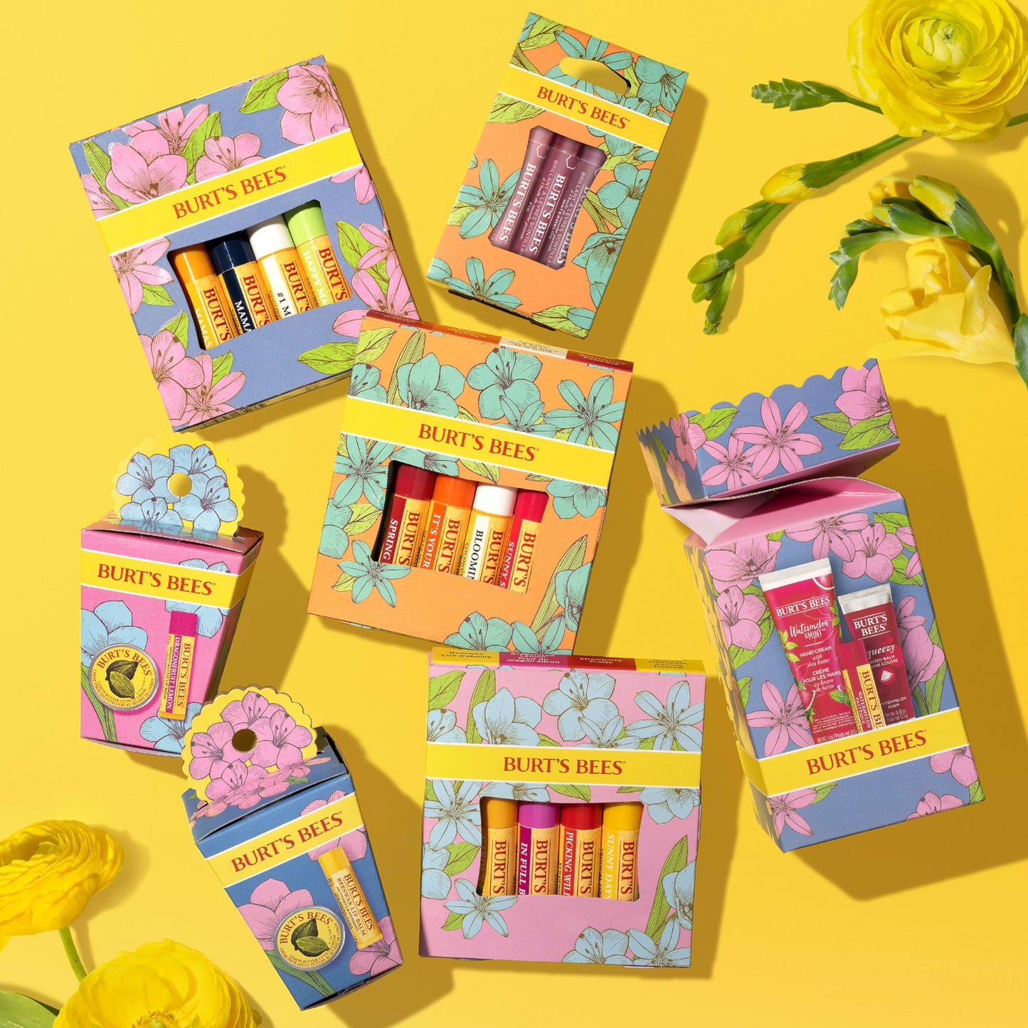 Burt's Bees Mothers Day Gifts for Mom, 3 Self Care Products, You're One in a Melon - Watermelon & Mint Hand Cream, Watermelon Lip Balm & Rush Squeezy Beauty and Personal Care Burt's Bees