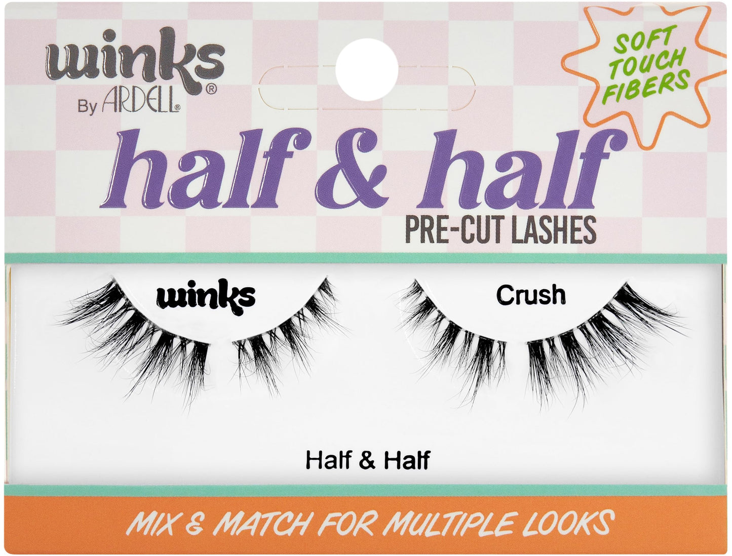 Ardell Winks Half & Half Eyelashes Pre-Cut Lashes Winks & Crush - Mix & Match Wispy Cat Eye Lashes Strips, Natural Look False Eyelashes, 1 Pack Beauty & Personal Care Ardell