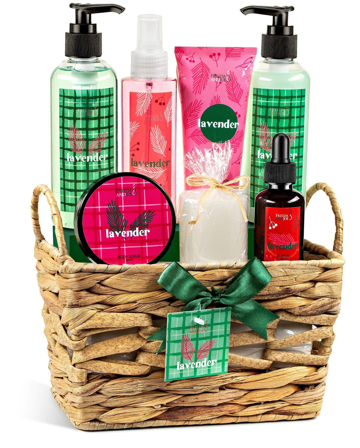 Lavender Spa Gift Set Bath & Body Basket for Women & Men Beauty and Personal Care Freida and Joe