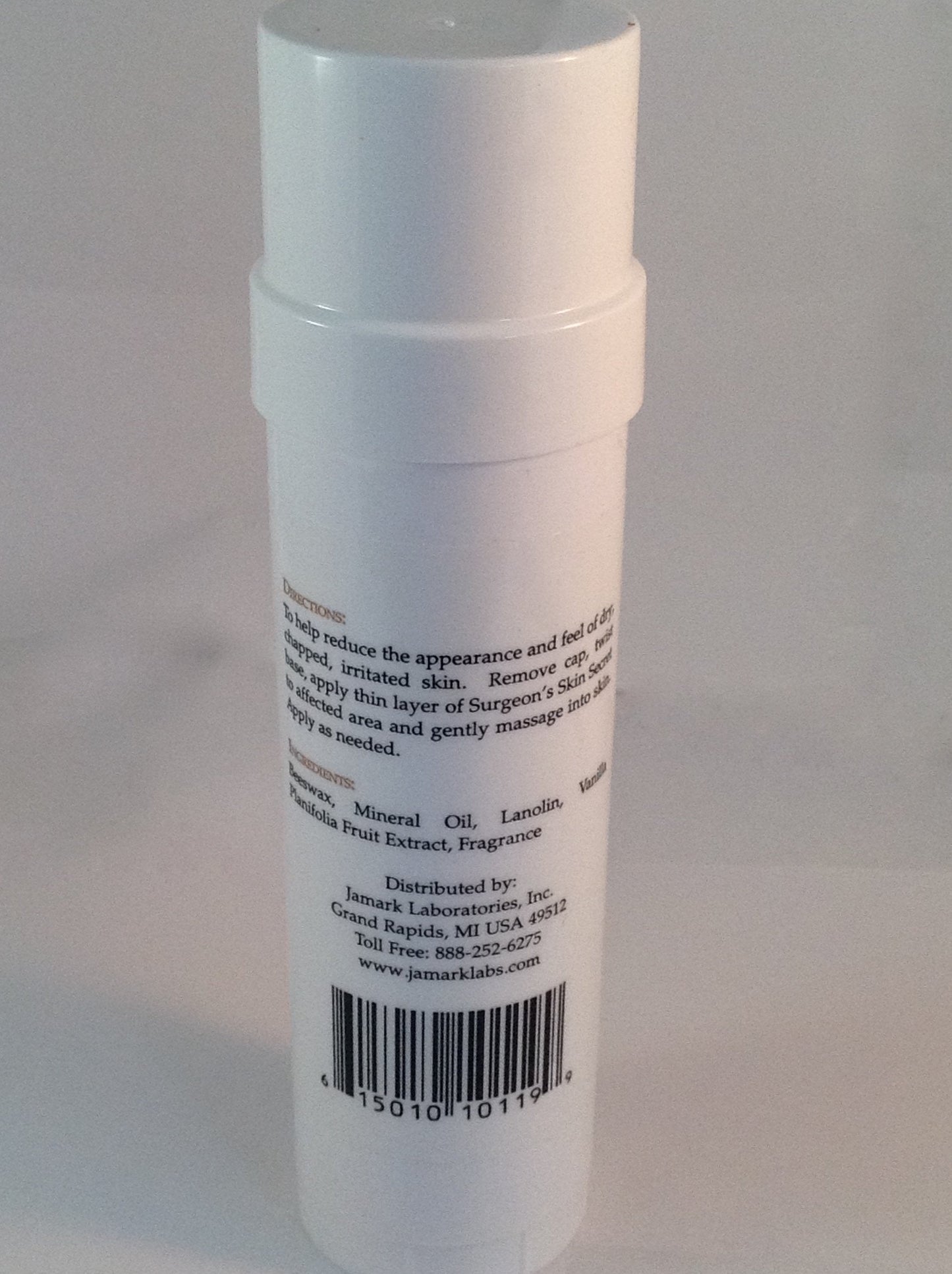 Surgeon's Skin Secret Beeswax Moisturizer 2.5oz. Twist-Up Stick (2 Pack) - Vanilla Beauty & Personal Care Surgeon's Skin Secret