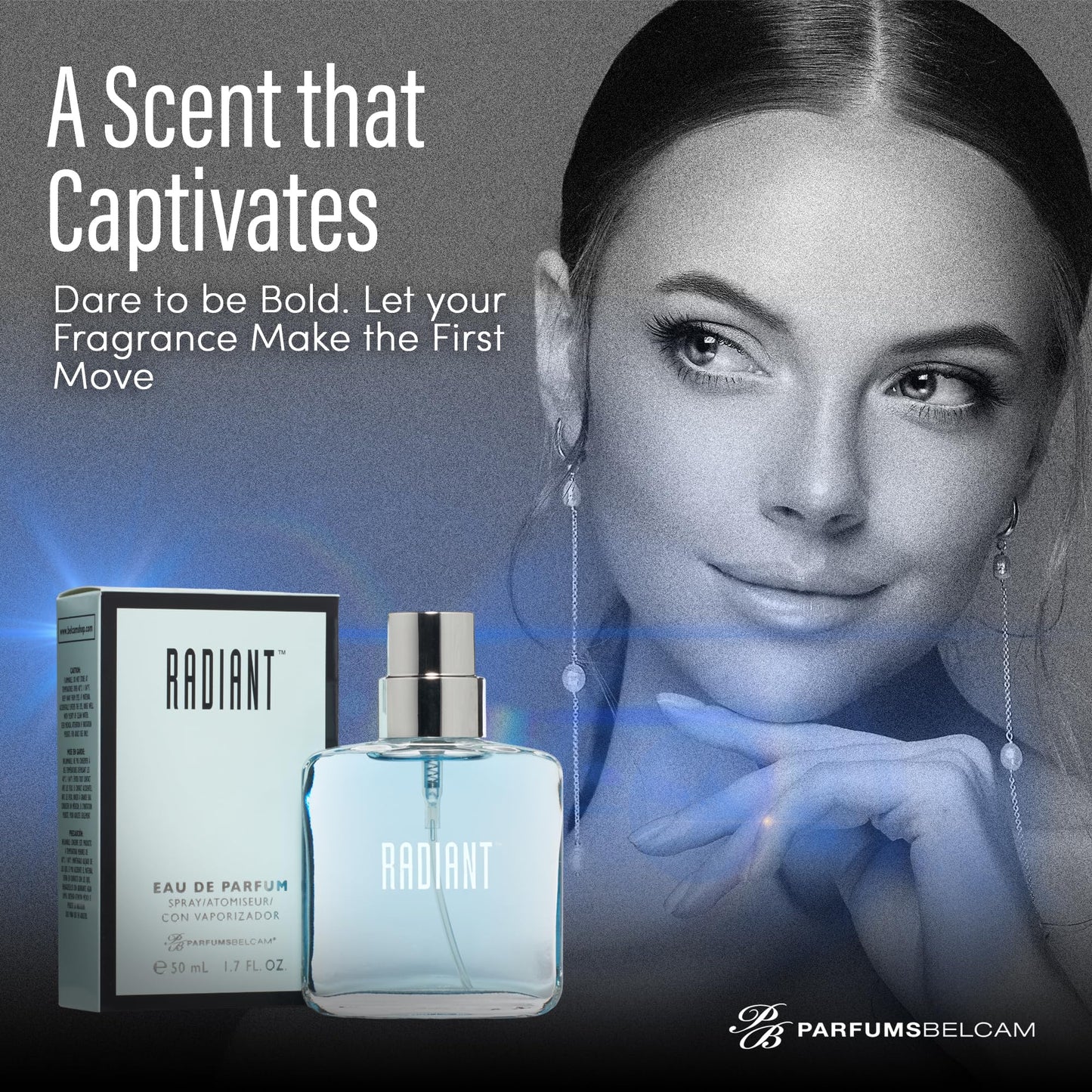 PB ParfumsBelcam Radiant Eau de Parfum for Women - Warm Oriental Vanilla Gourmand Perfume with Citrus, Chocolate & Caramel - Sweet Spicy Fragrance Beauty & Personal Care PB ParfumsBelcam